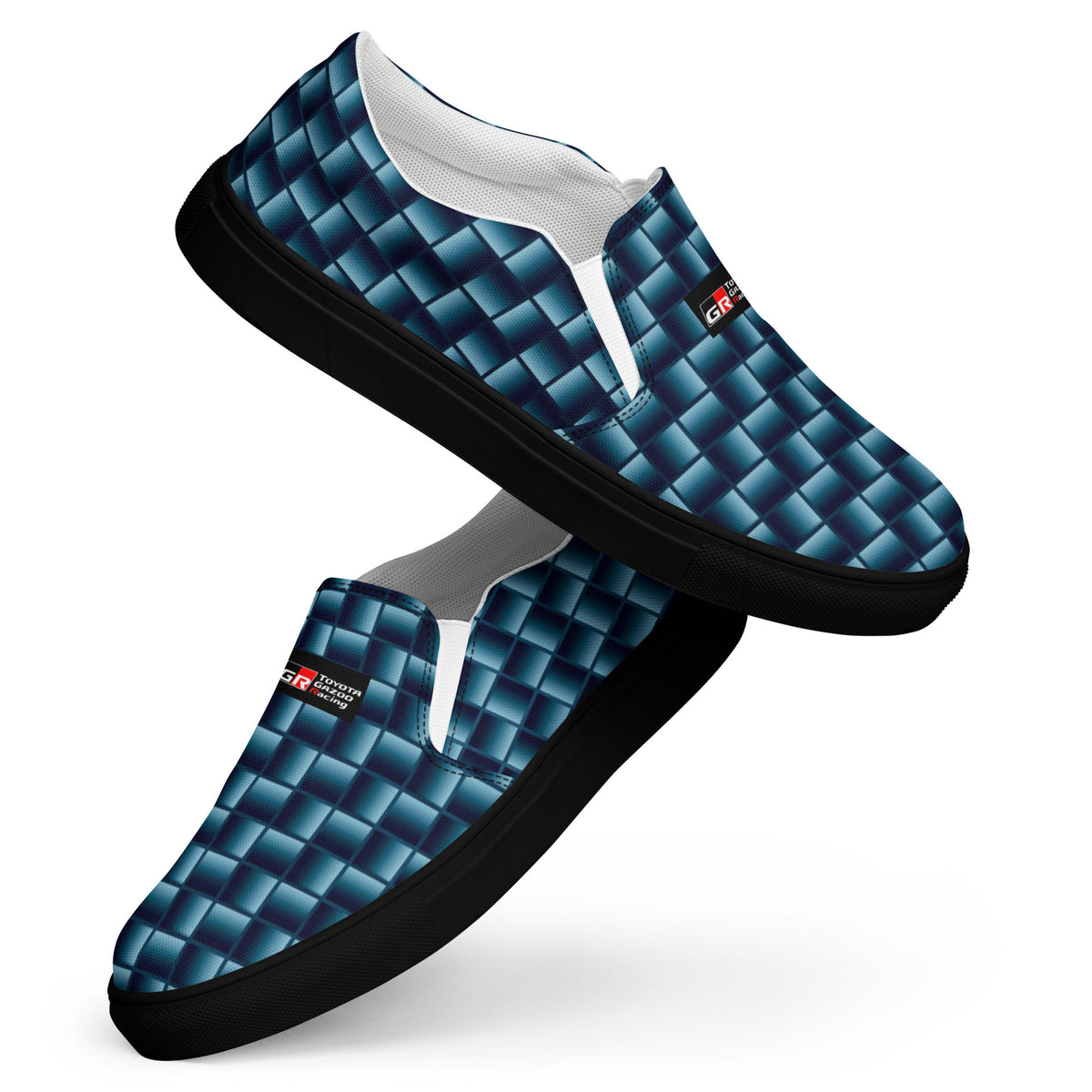 Blue Carbon Men’s slip-on canvas shoes-2