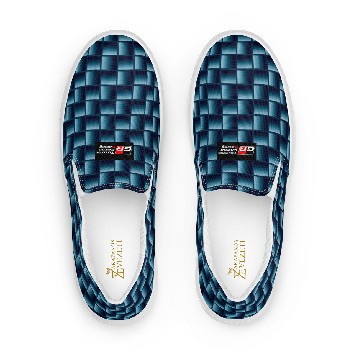 Blue Carbon Men’s slip-on canvas shoes-9