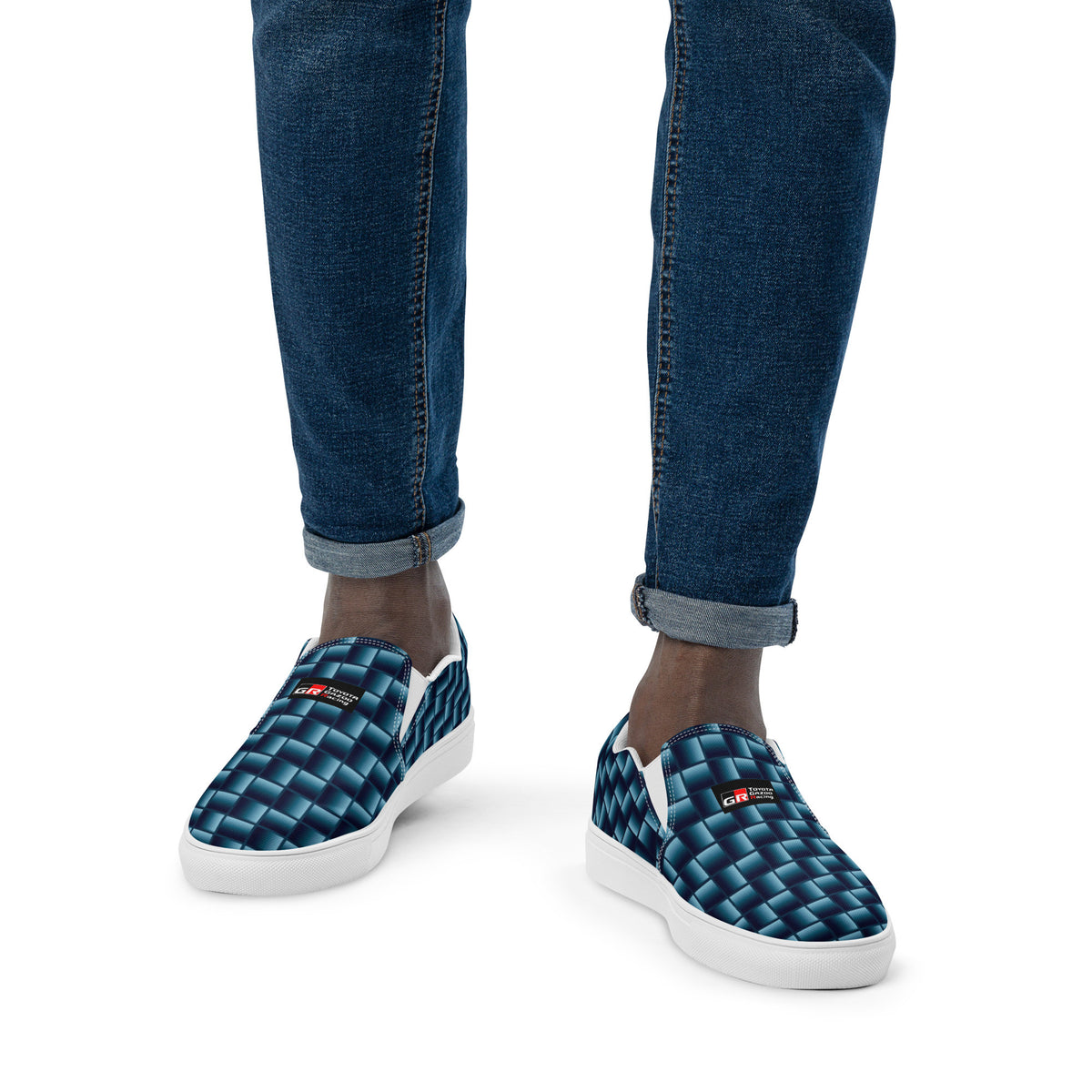 Blue Carbon Men’s slip-on canvas shoes-16