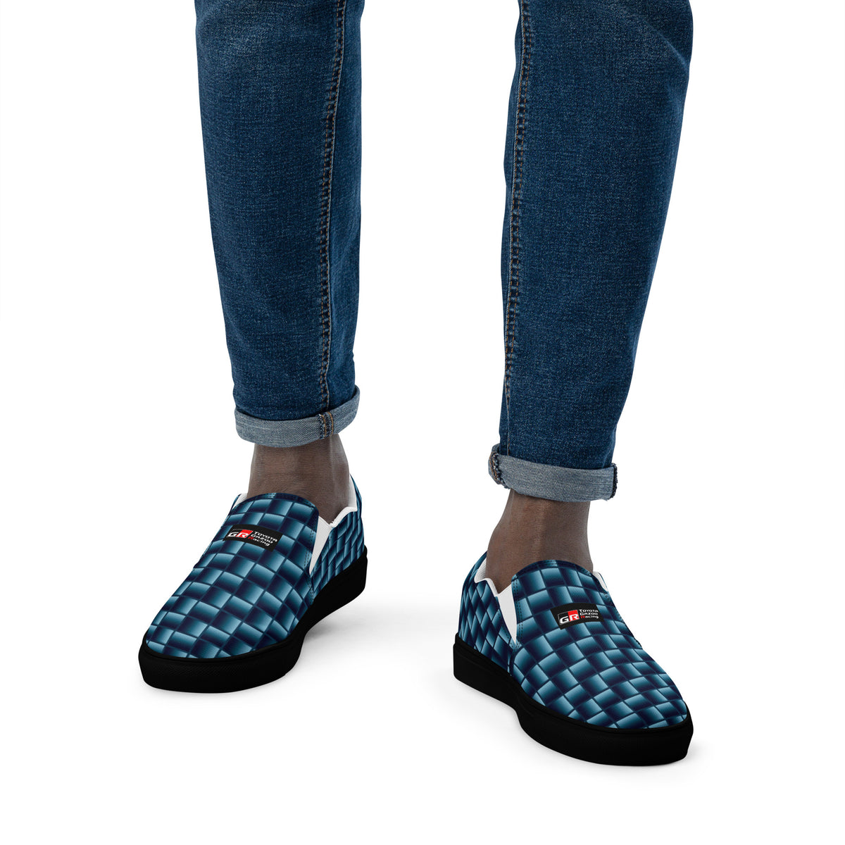 Blue Carbon Men’s slip-on canvas shoes-0