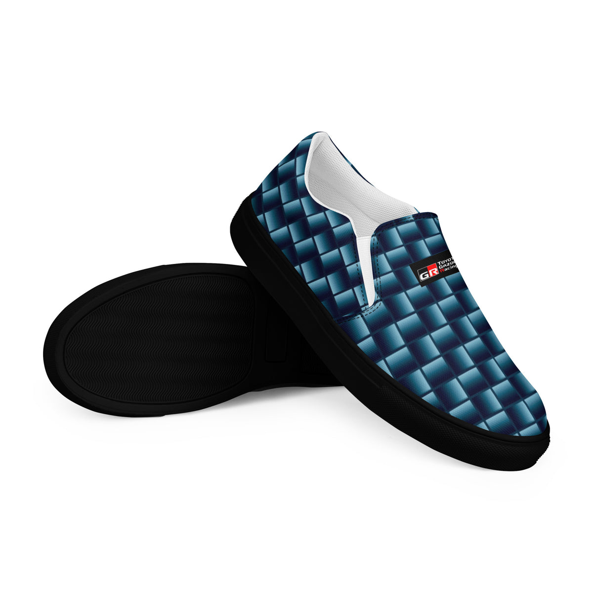 Blue Carbon Men’s slip-on canvas shoes-7