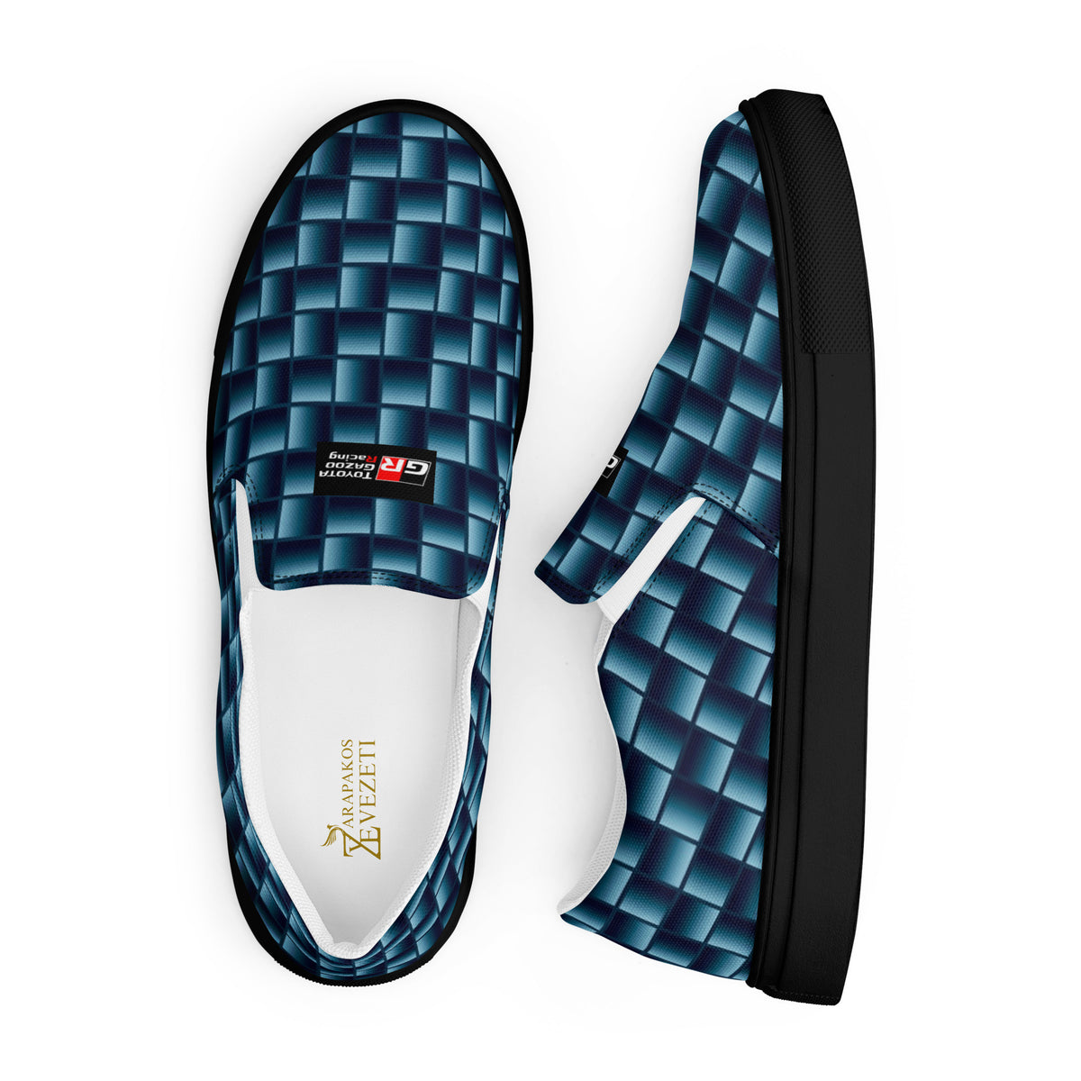 Blue Carbon Men’s slip-on canvas shoes-8