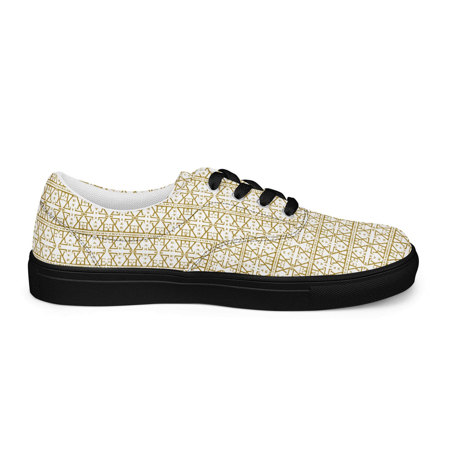White Women's Lace-Up Shoes Waterproof Canvas with Anatomical Sole-18