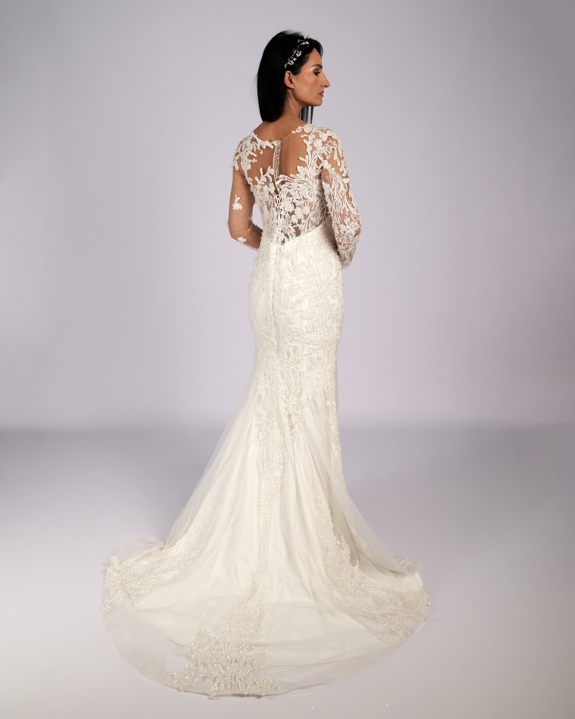 Estelle Rhinestone Hand Beaded Mermaid  Bridal Gown νυφικο φορεμα-0
