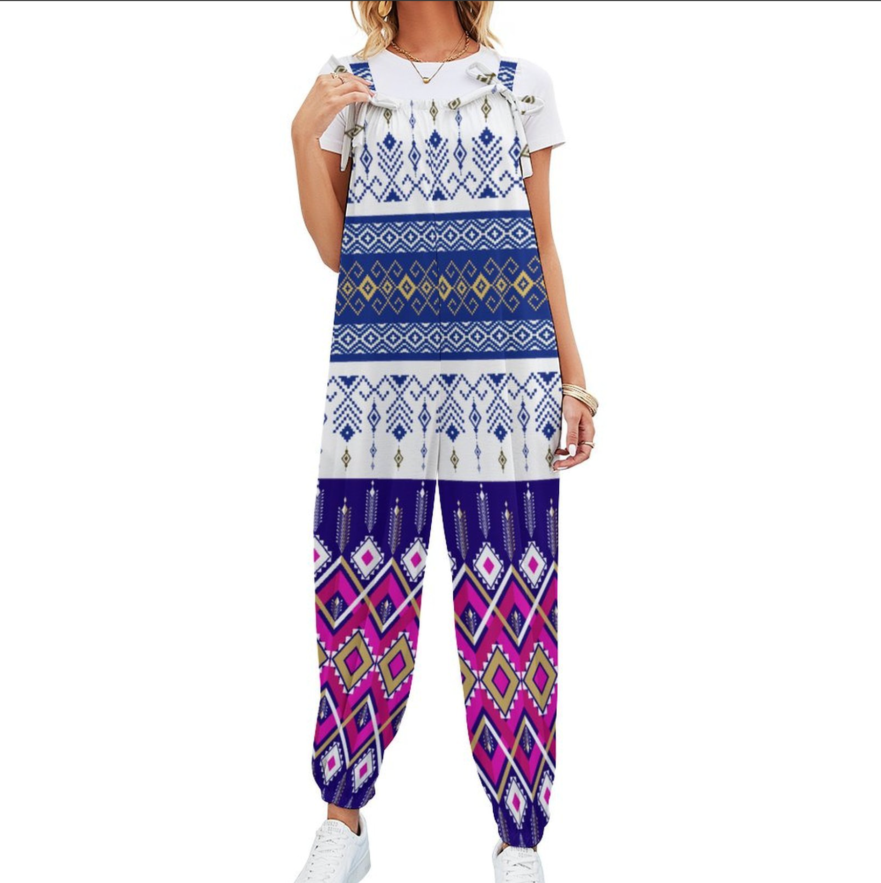 Santorini Baggy Suspender Jumpsuit-2