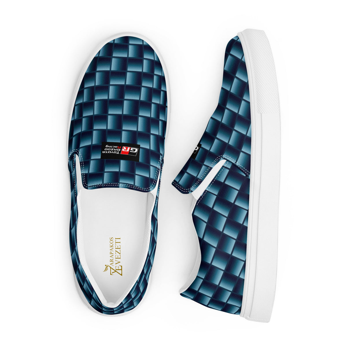 Blue Carbon Men’s slip-on canvas shoes-14