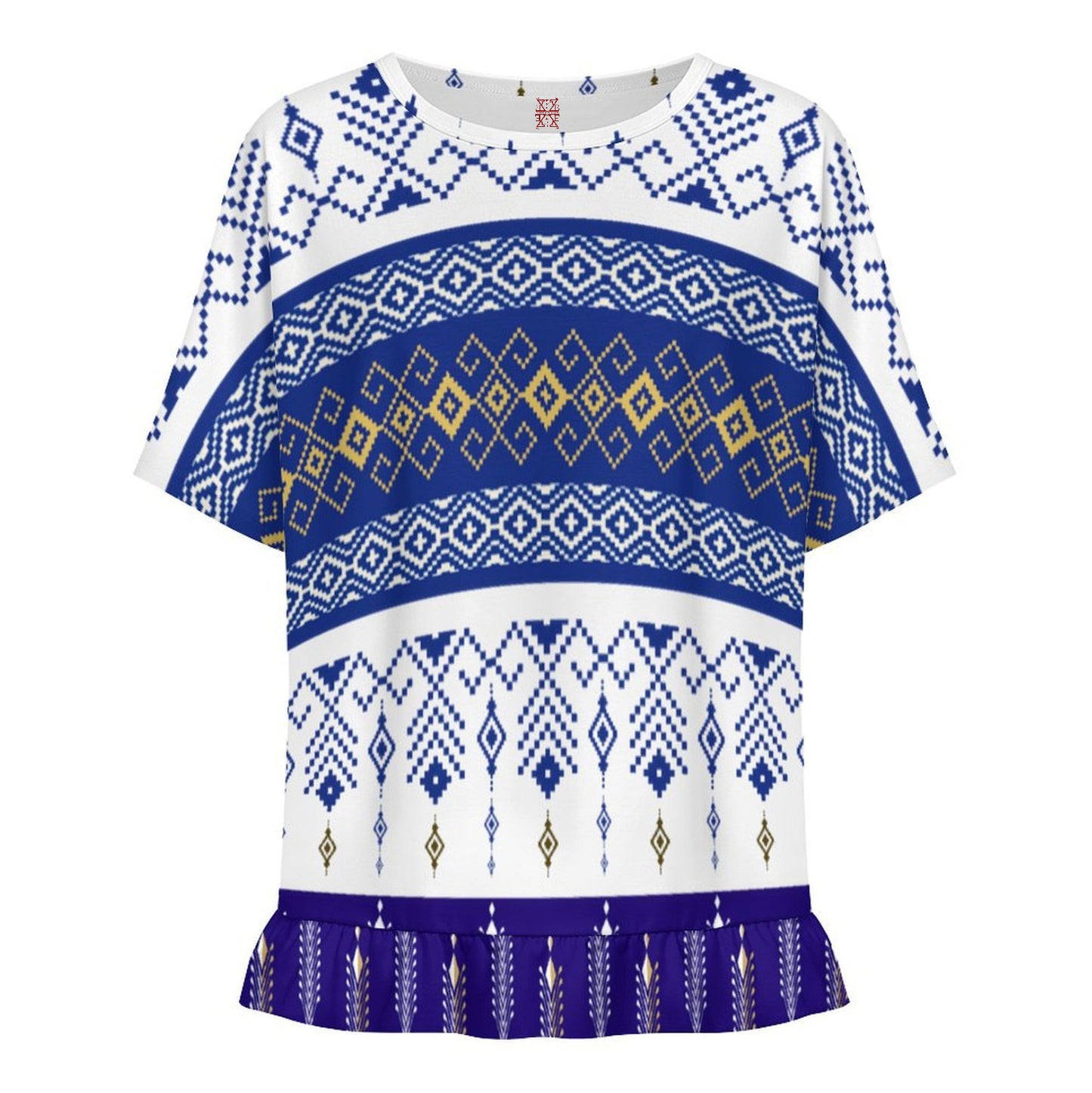 Santorini Women’s Ruffle Hem T‑Shirt-3