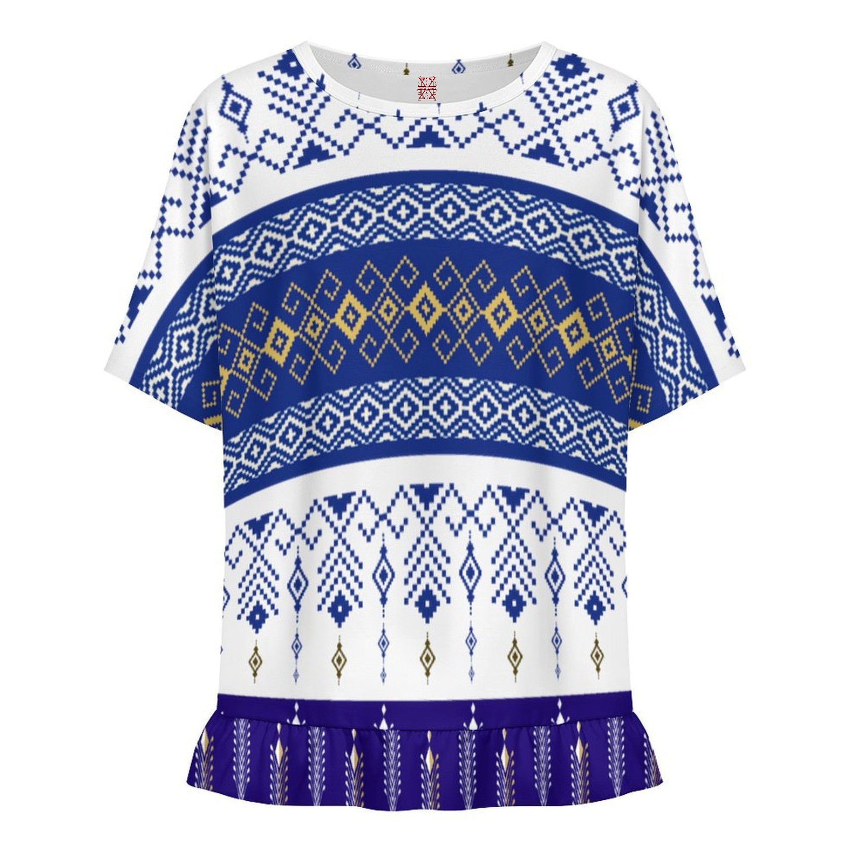 Santorini Women’s Ruffle Hem T‑Shirt-3