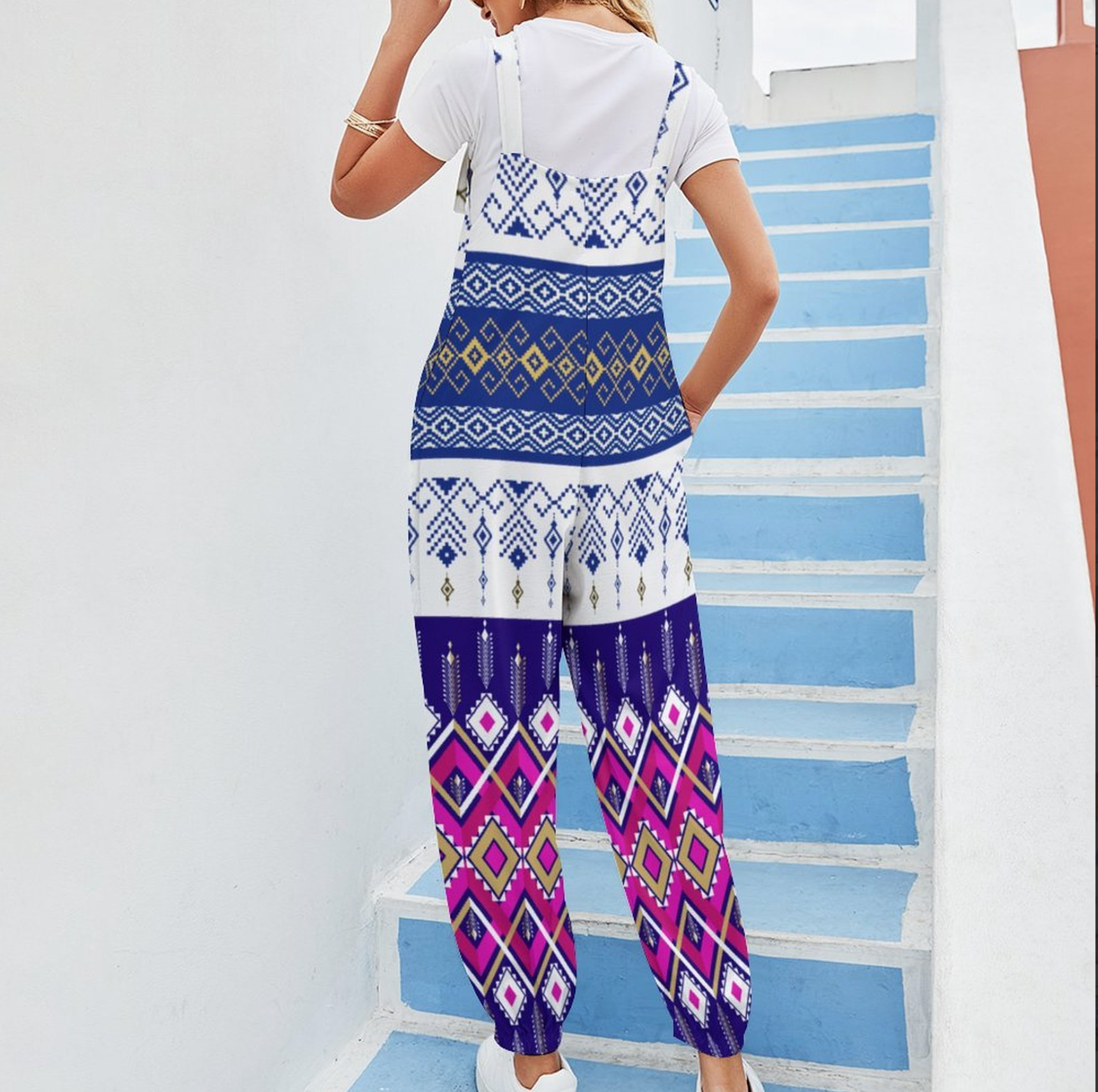 Santorini Baggy Suspender Jumpsuit-5