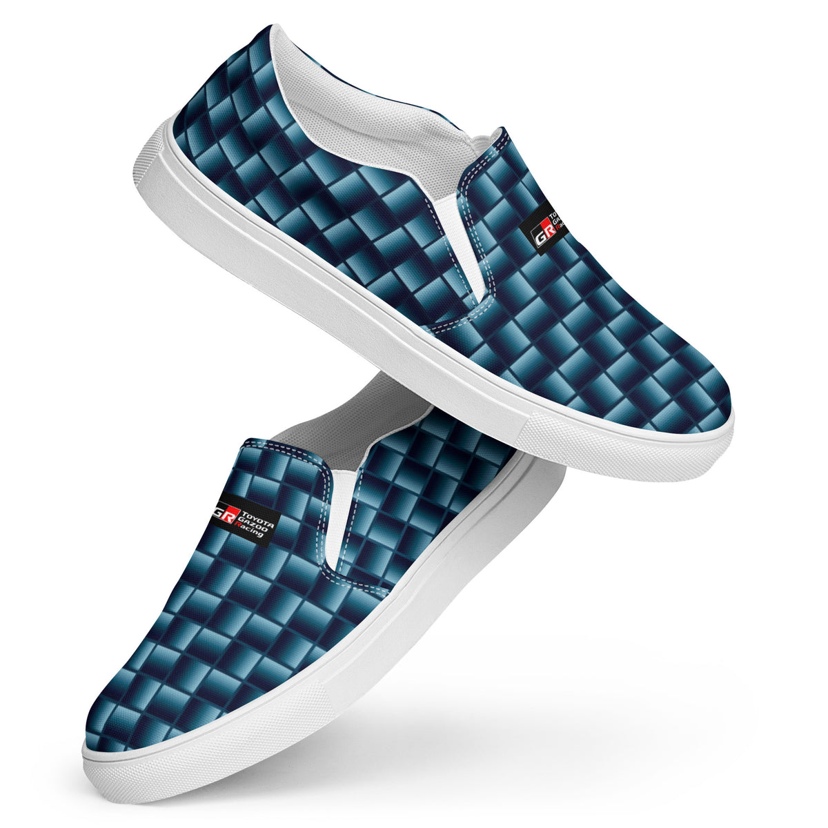 Blue Carbon Men’s slip-on canvas shoes-12