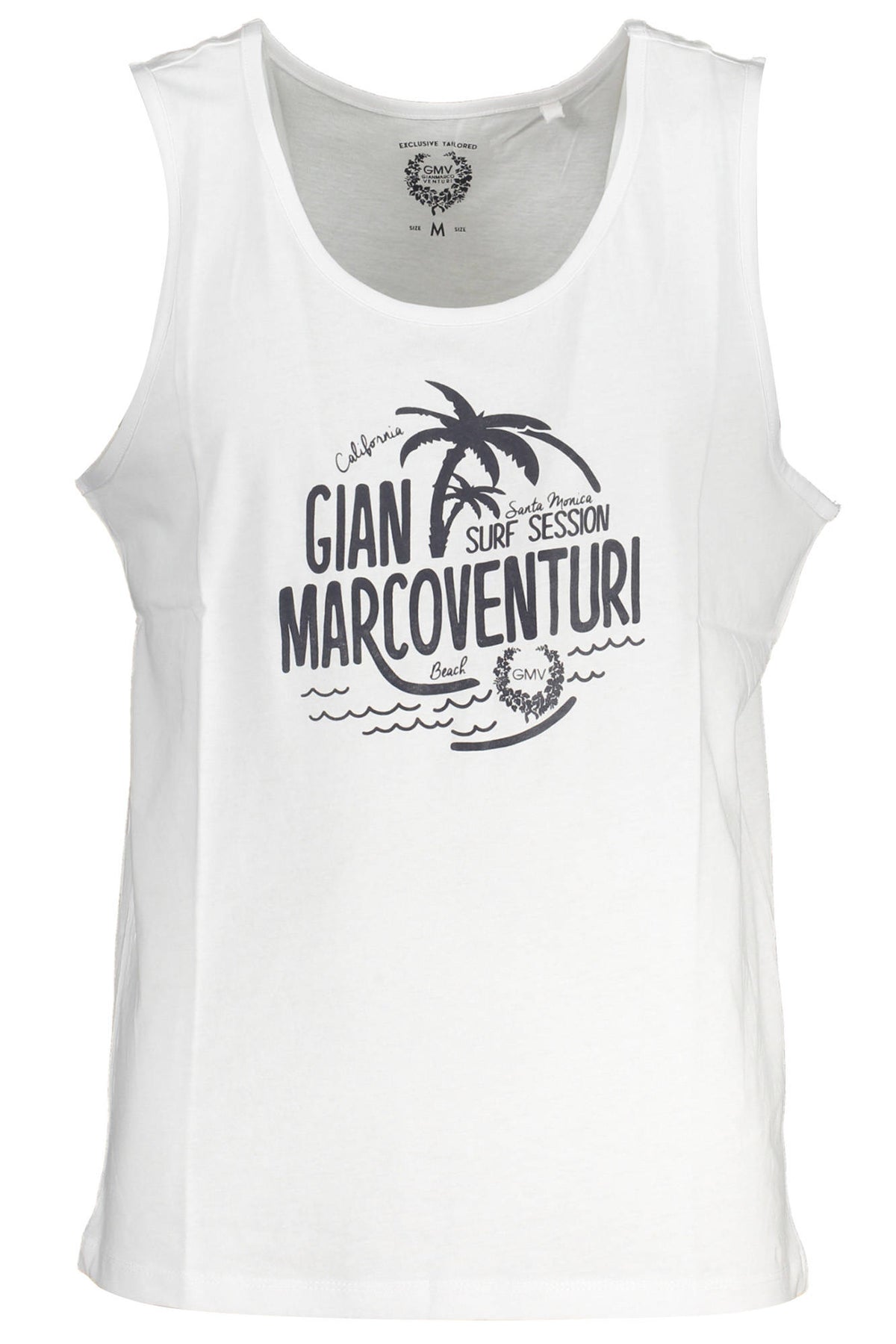 Gian Marco Venturi tanktop til mænd – med print og rund hals