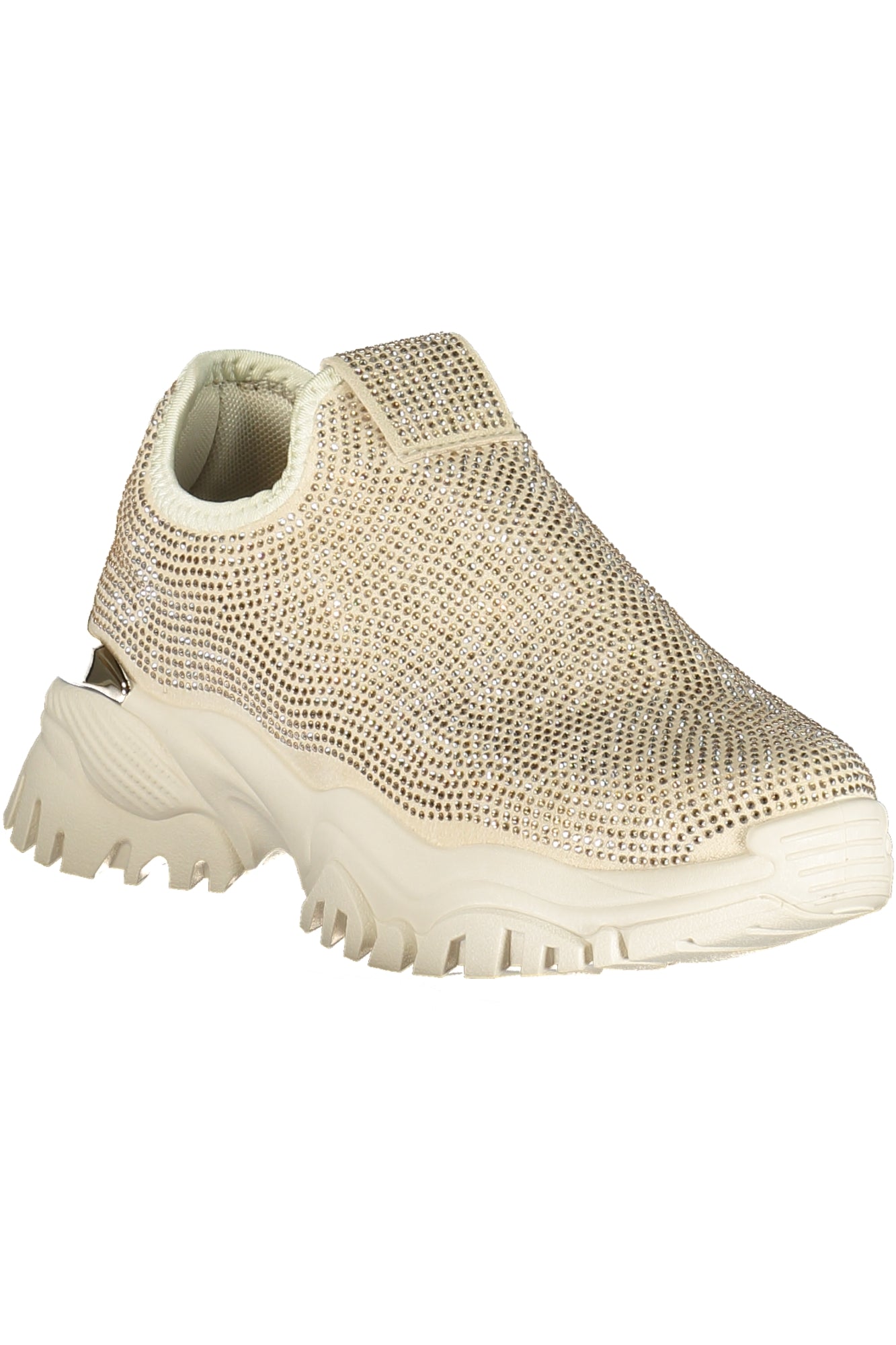 Laura Biagiotti sneakers til kvinder – beige med gulddetaljer