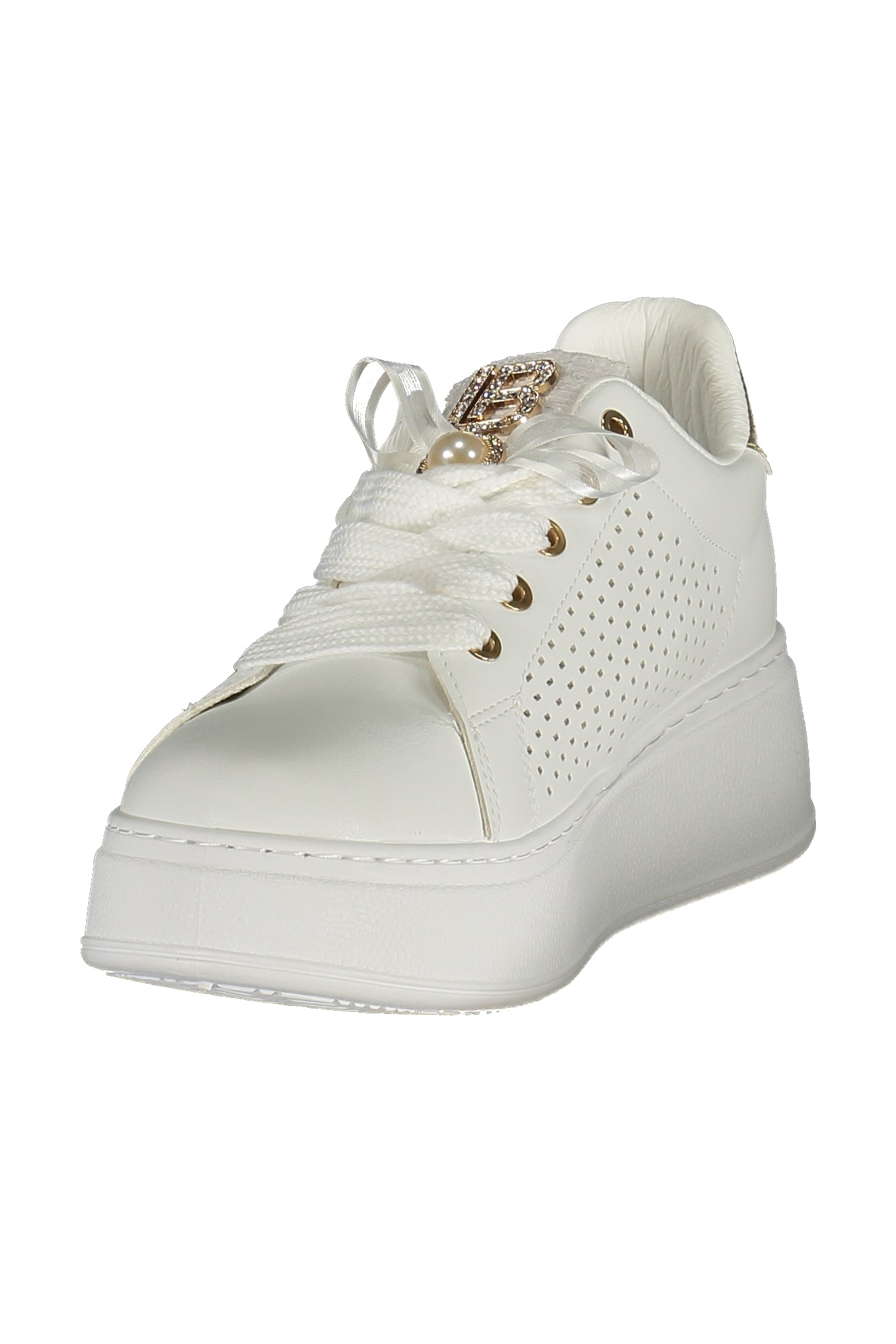 LAURA BIAGIOTTI WOMEN'S WHITE SPORTS SHOES-2