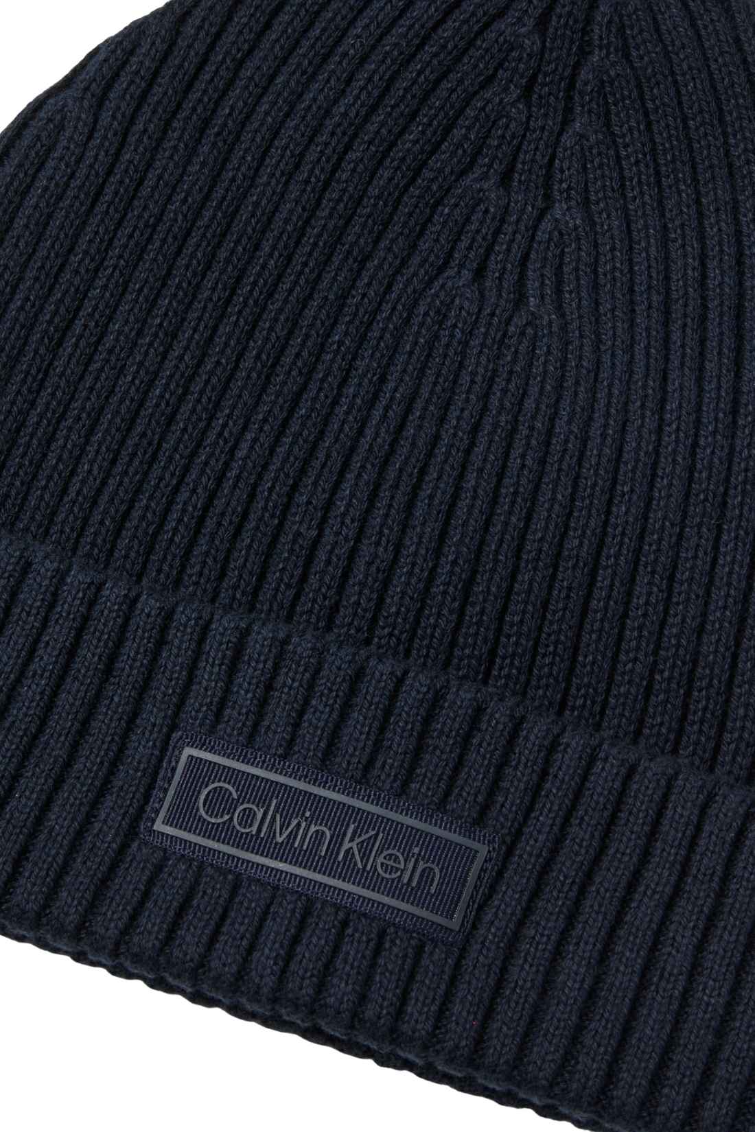 CALVIN KLEIN JEANS - Men's beanie with logo patch  - Size OS-2