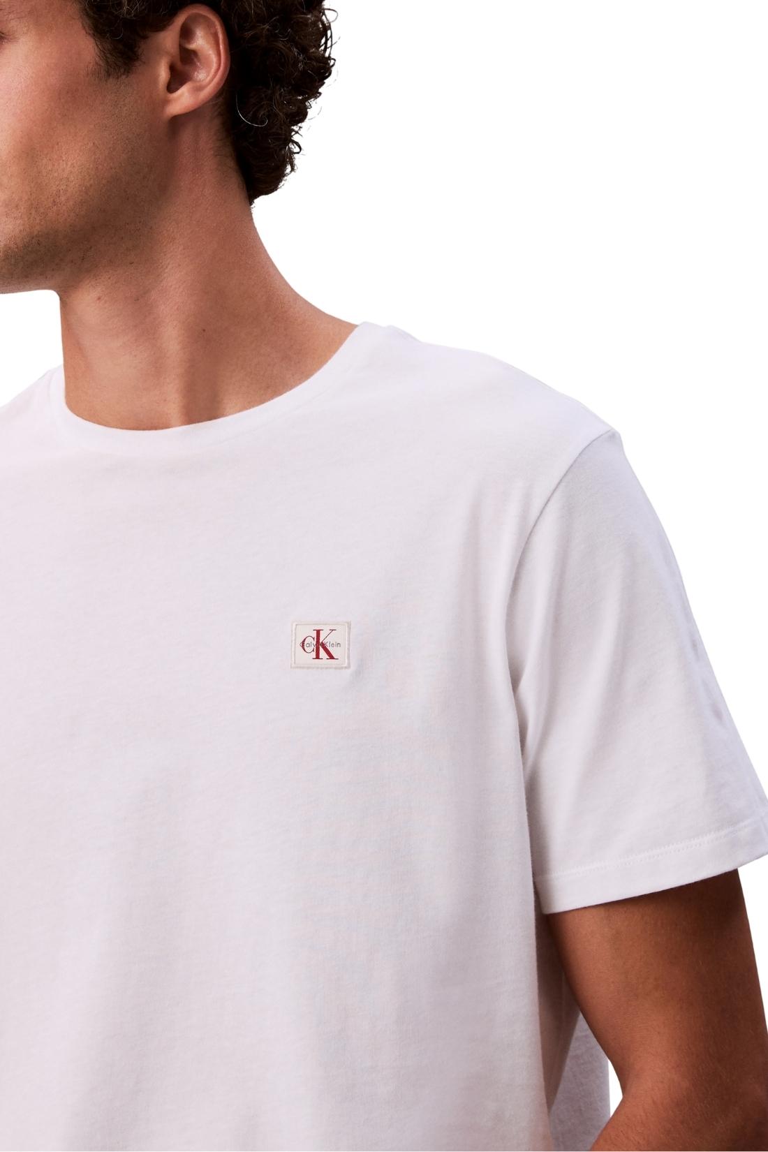 CALVIN KLEIN JEANS - Men's T-shirt with logo patch-3