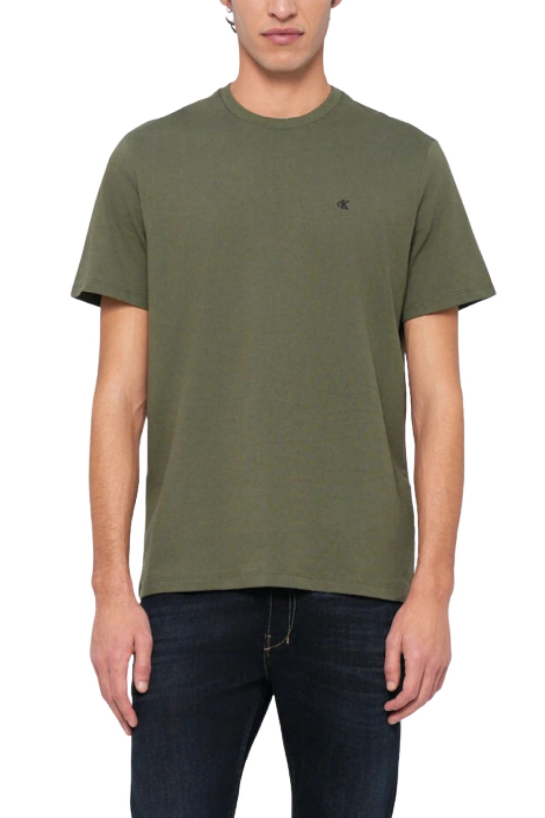 CALVIN KLEIN JEANS - Men's T-shirt with embroidered logo - Size XL-0