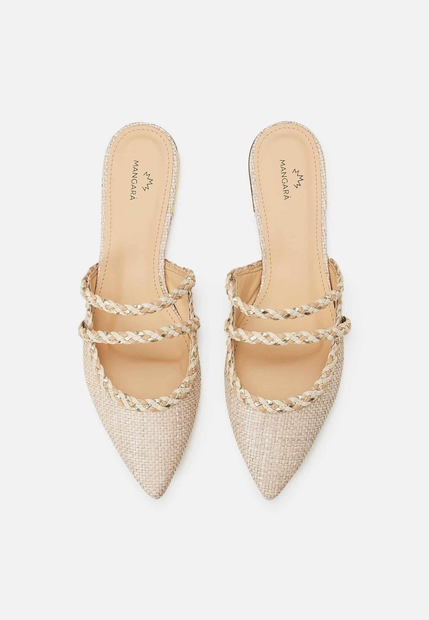 Mangará Atelier mules til kvinder – bæredygtige beige slip-ons