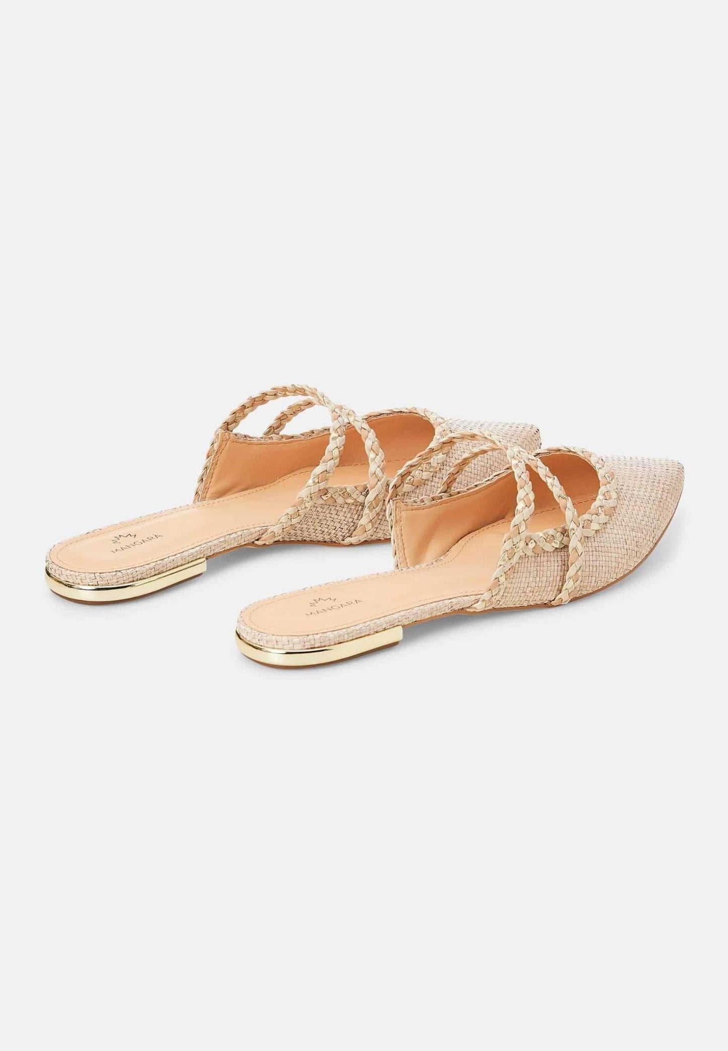 Mangará Atelier mules til kvinder – bæredygtige beige slip-ons
