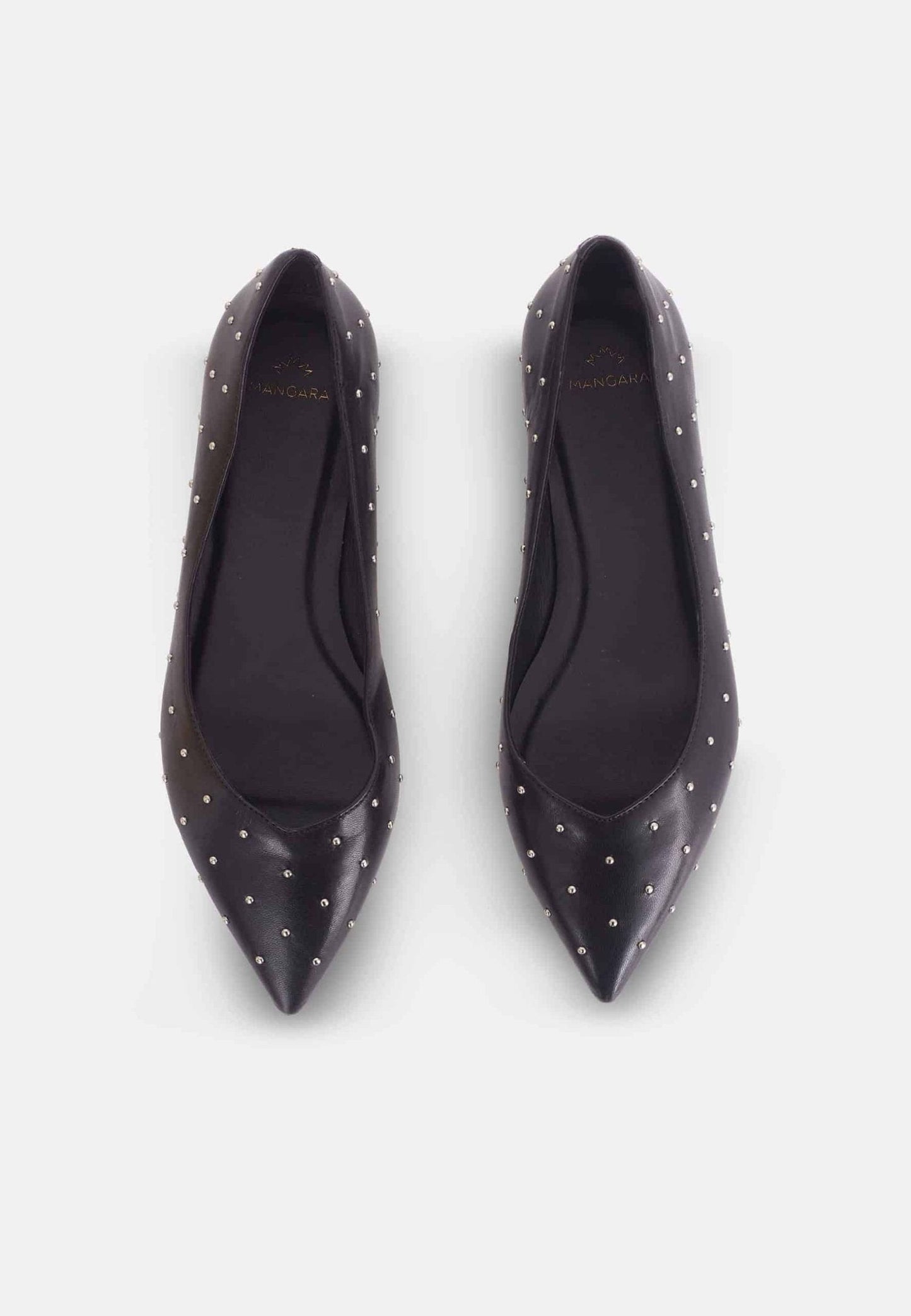 Mangará Atelier ballerina til kvinder – spidse sko med nitter
