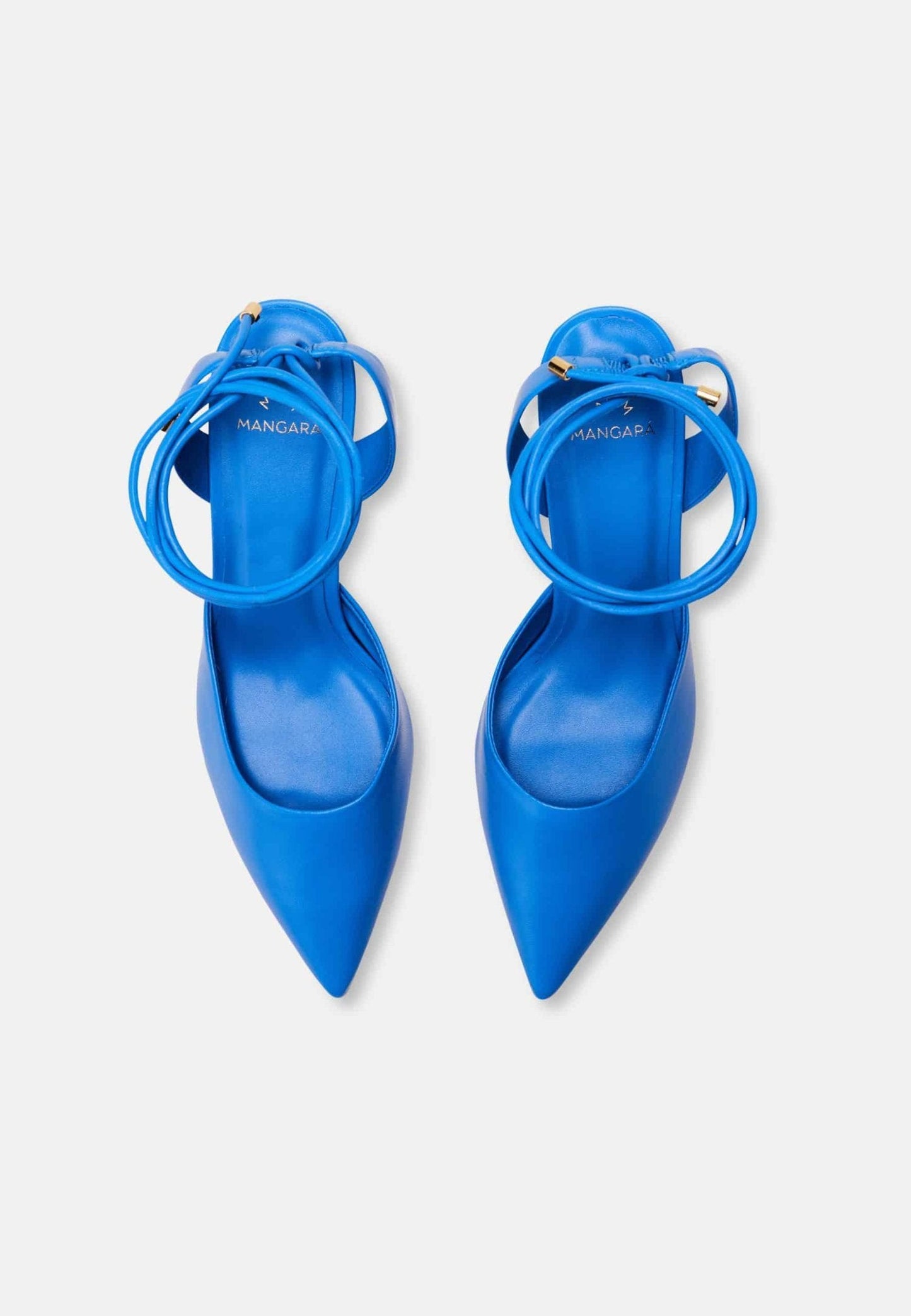 Mangará Atelier slingback hæle til kvinder – blå med spids tå