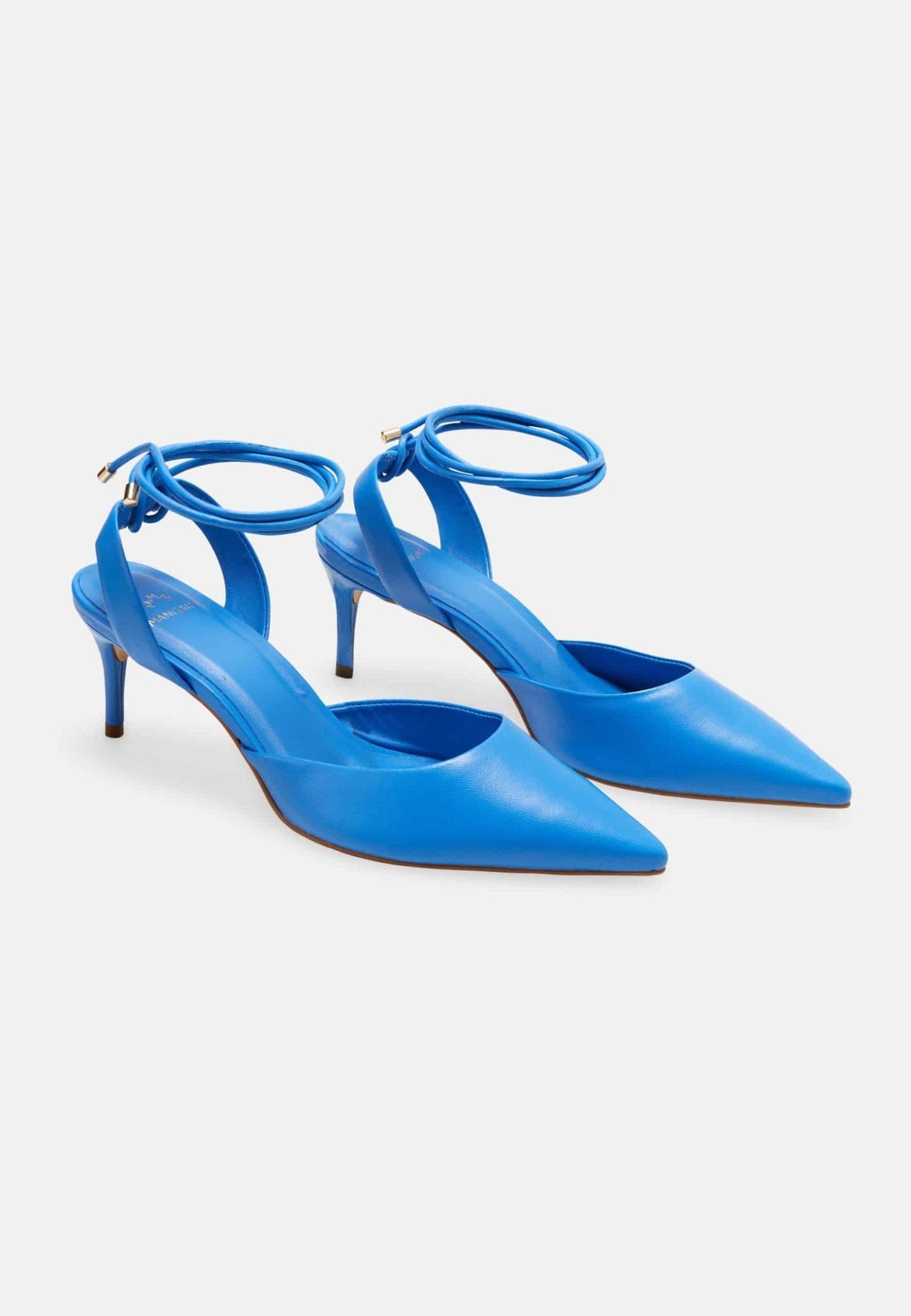 Mangará Atelier slingback hæle til kvinder – blå med spids tå