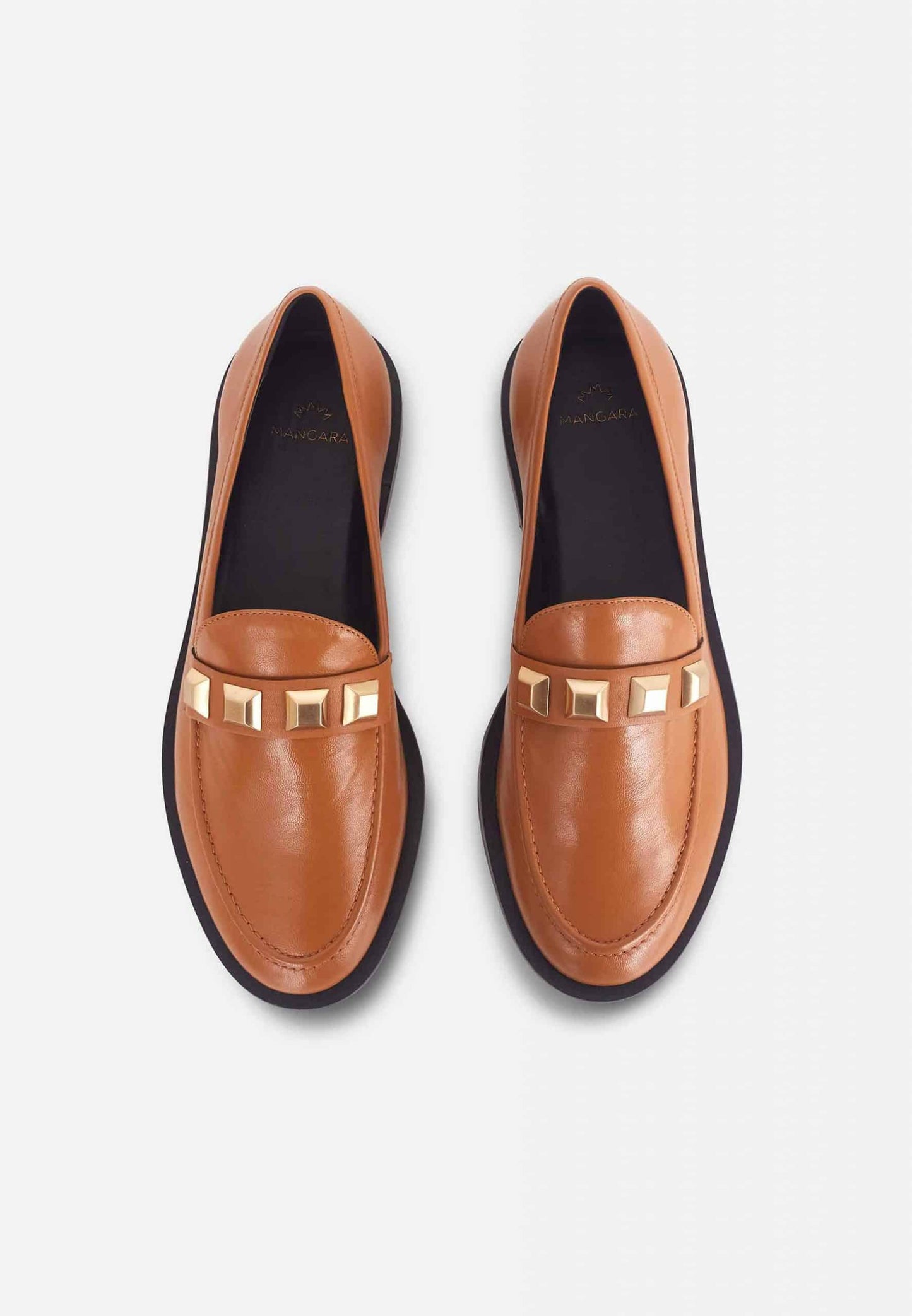 Mangará Atelier loafers til kvinder – med nitter og hæl