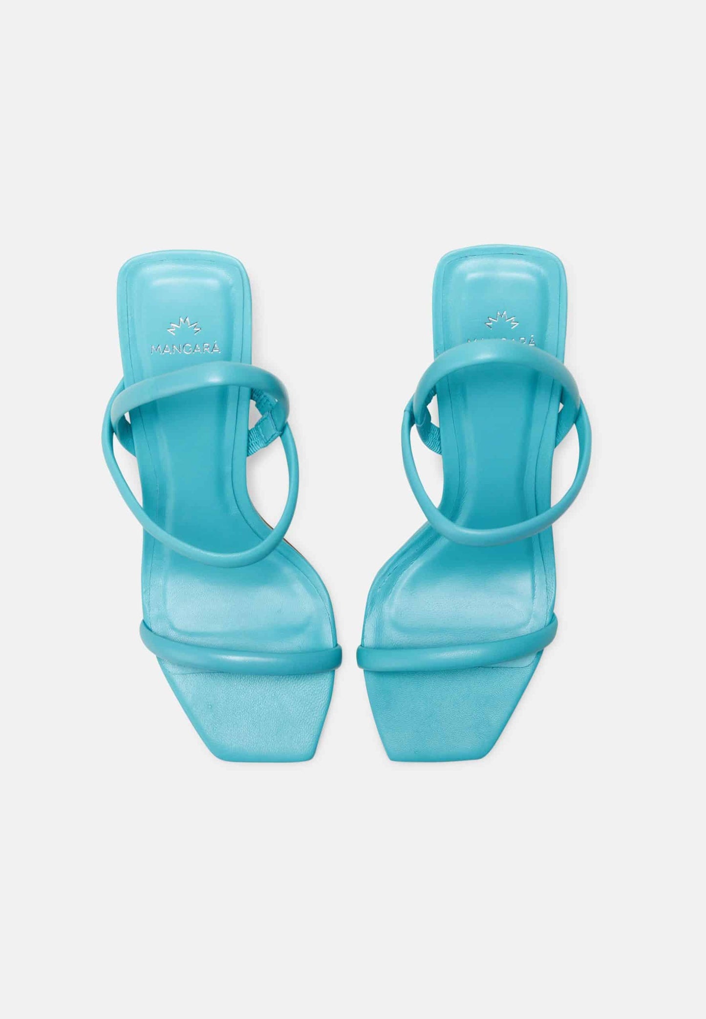 Palmito Goat Turquoise Leather Sandals – 6.5cm Block Heel Open Toe (Copy)-2