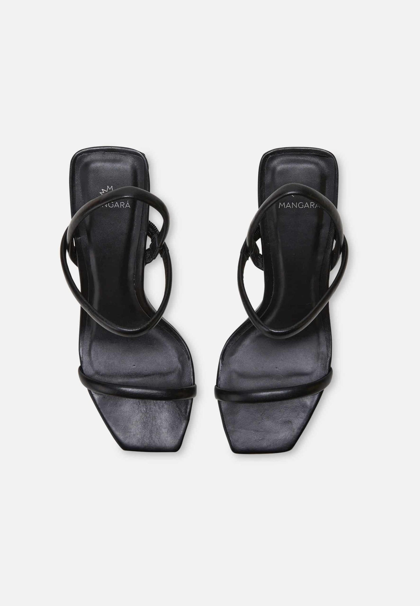 Palmito Goat Black Leather Sandals – 6.5cm Block Heel Open Toe
