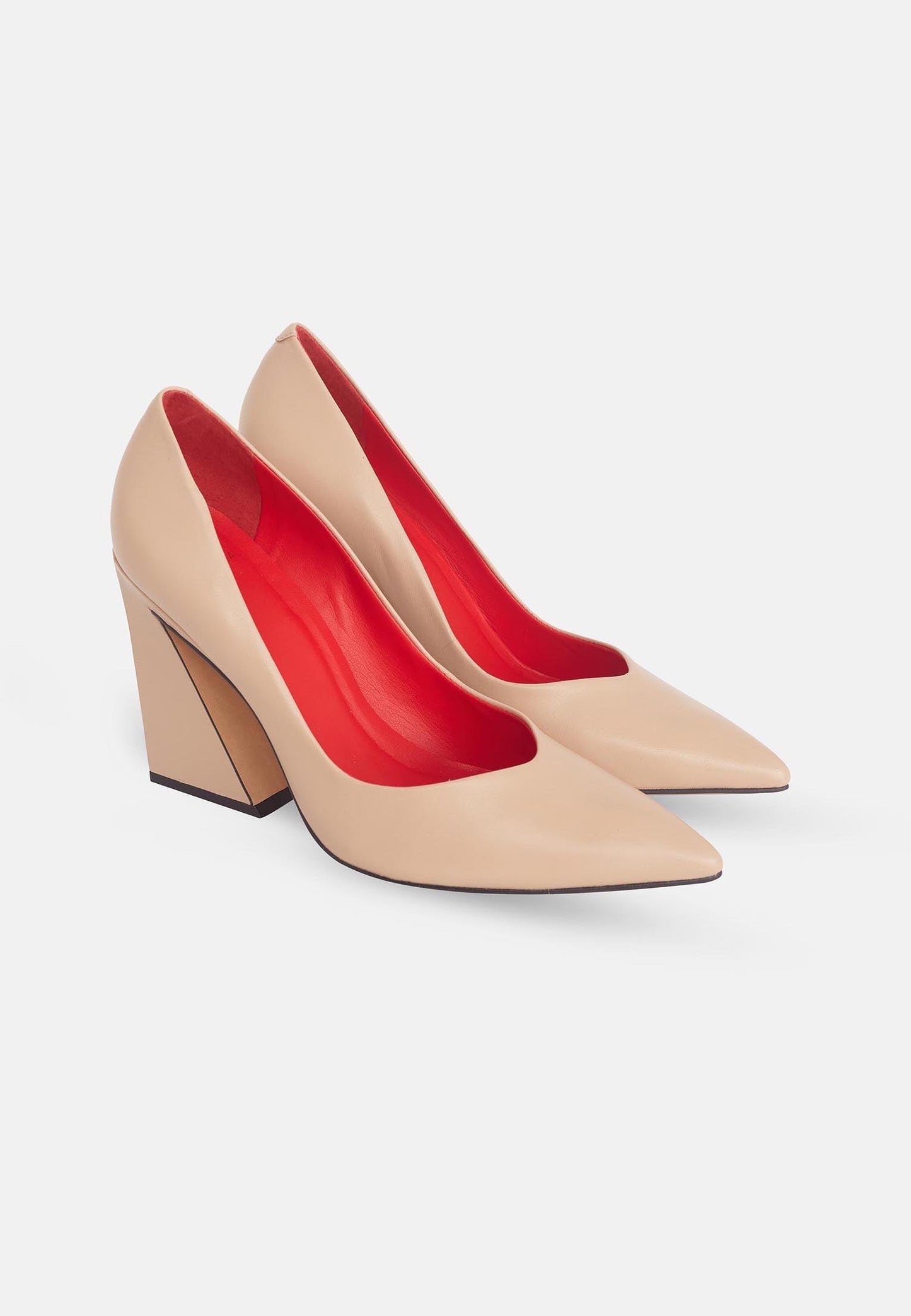 Mangará Atelier Maraca pumps til kvinder – med 10 cm geometrisk blokhæl