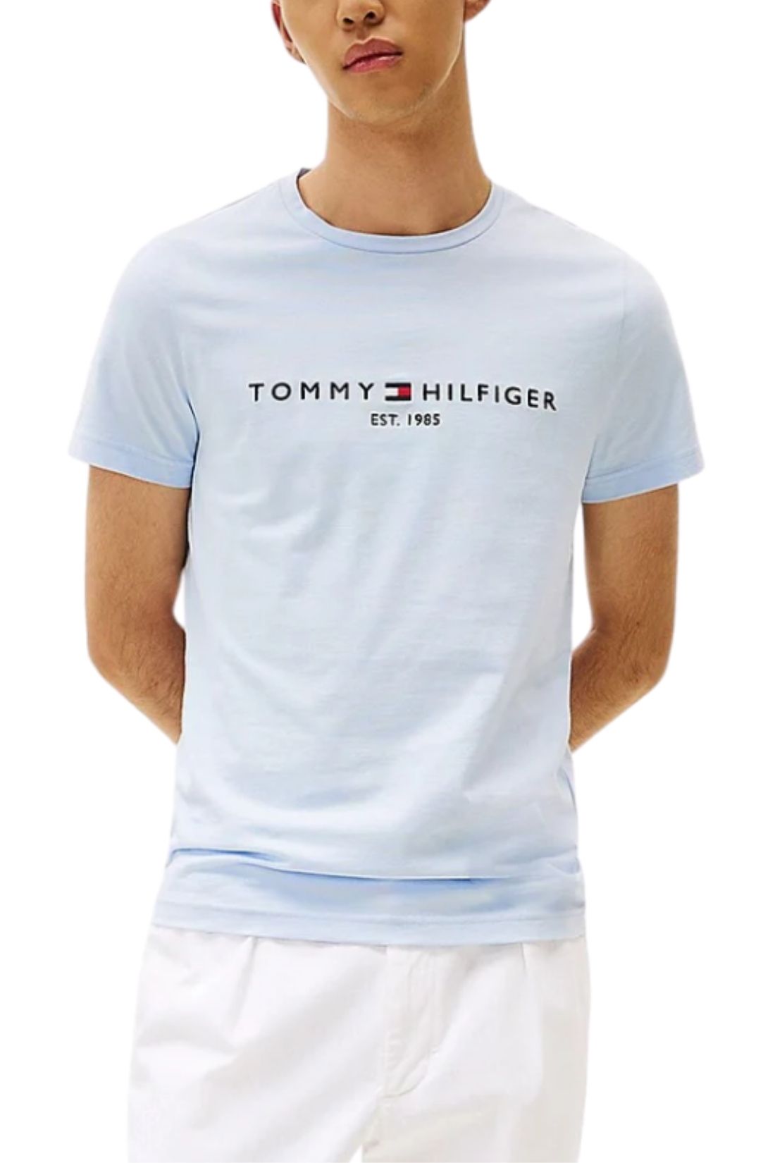 TOMMY HILFIGER - Men's regular logo T-shirt  - Size XL-0