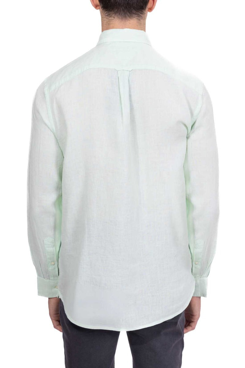 TOMMY HILFIGER - Men's regular linen shirt  - Size XXL-1