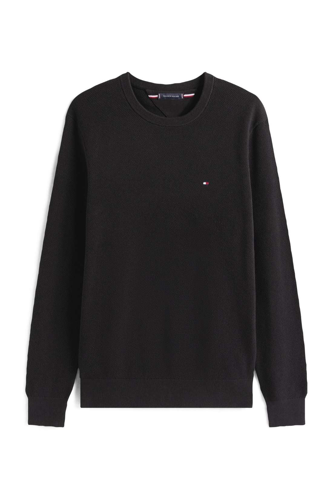 TOMMY HILFIGER - Men's pure cotton sweater with logo-1