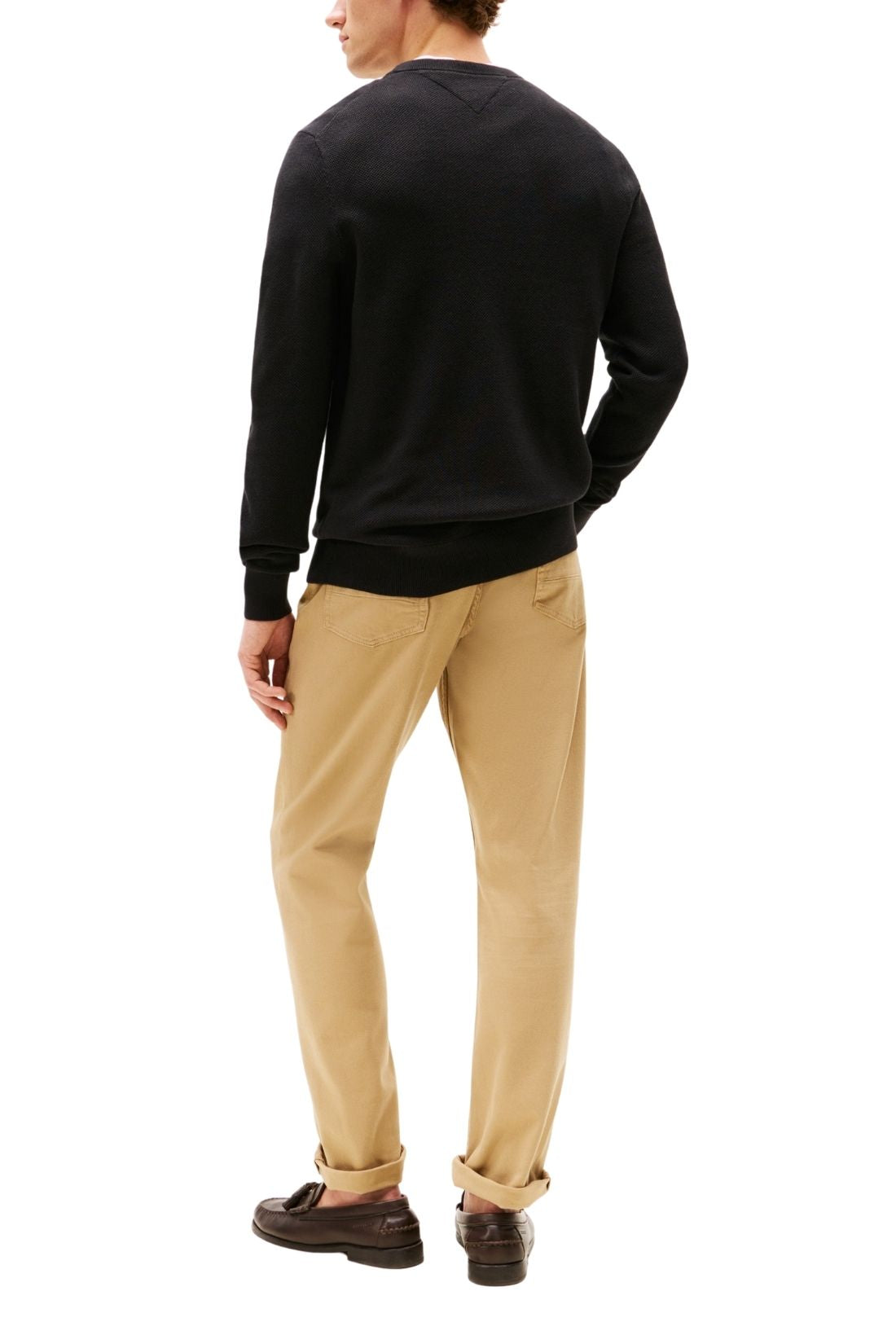 TOMMY HILFIGER - Men's pure cotton sweater with logo-2