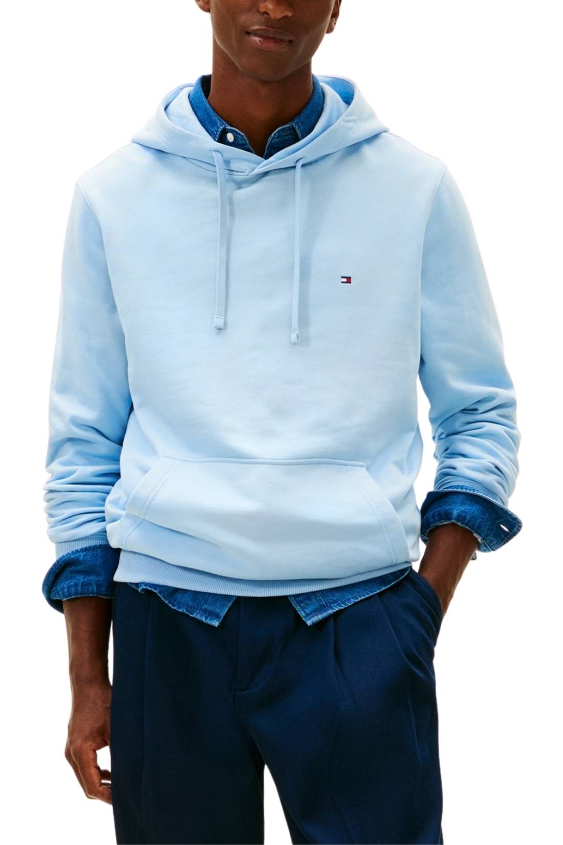 TOMMY HILFIGER - Men's summer hoodie with logo  - Size XL-0
