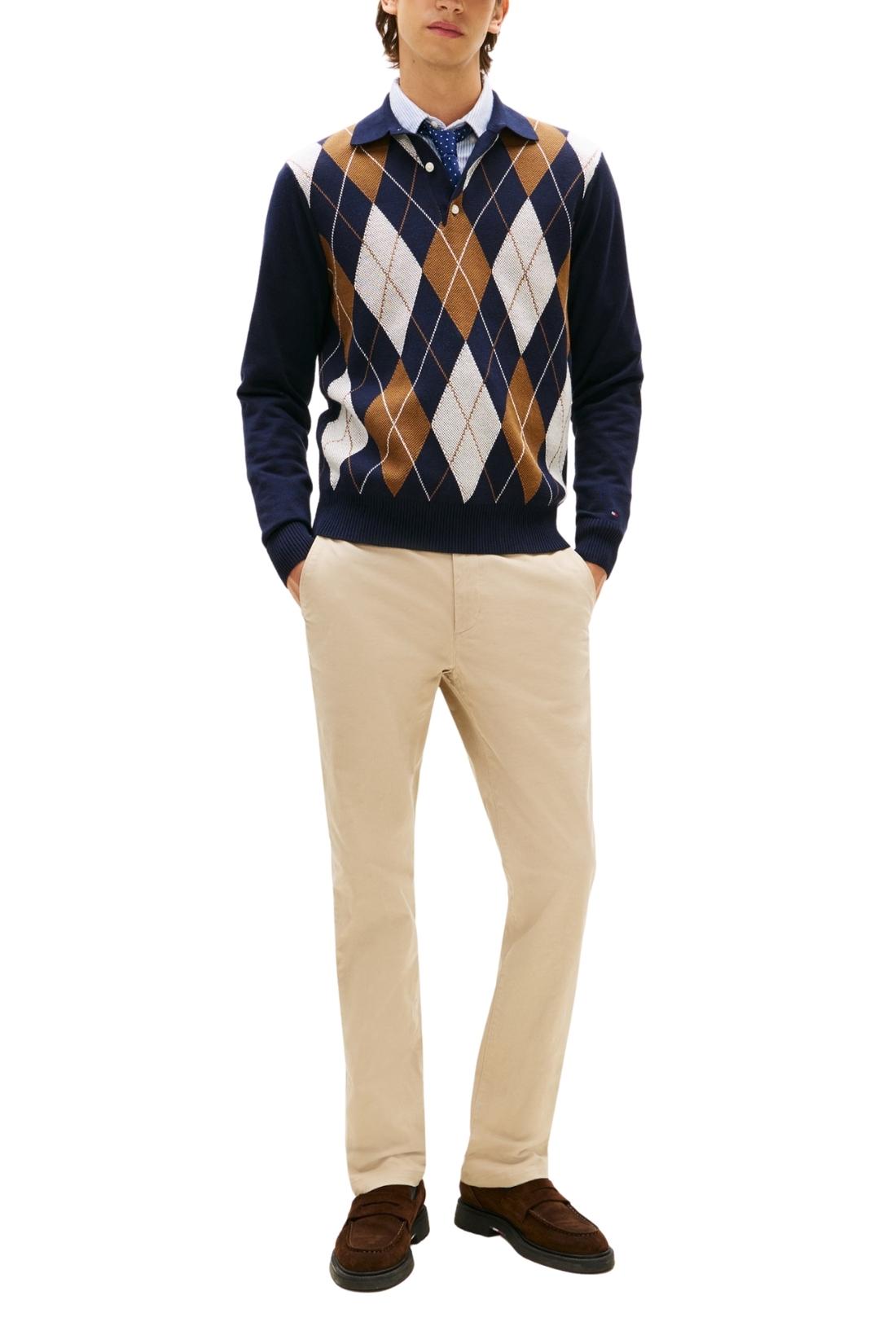 TOMMY HILFIGER - Men's twill Denton Straight chino trousers-1