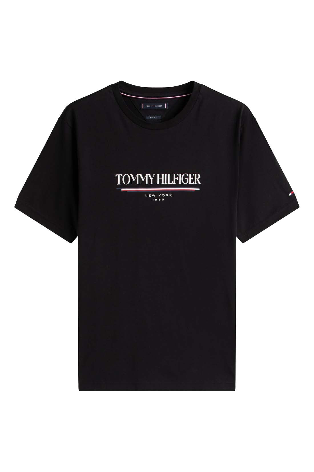 TOMMY HILFIGER - Men's logo T-shirt  - Size L-0
