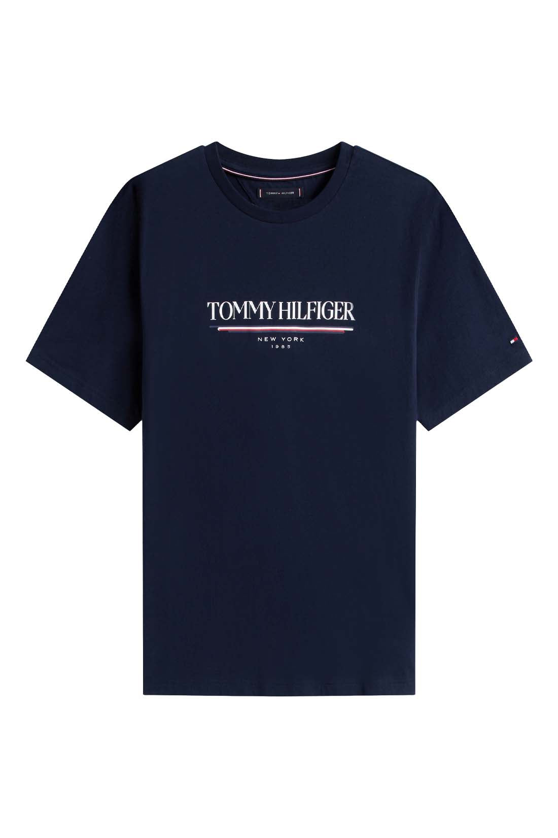 TOMMY HILFIGER - Men's logo T-shirt  - Size L-4