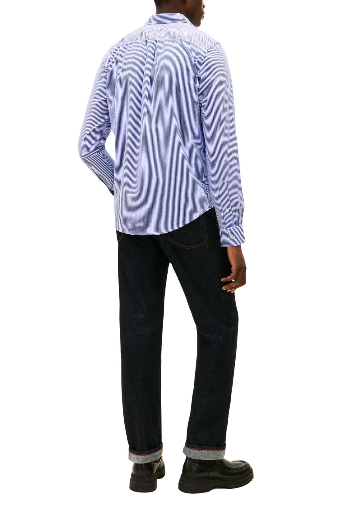 TOMMY HILFIGER - Men's poplin TH Flex shirt  - Size L-2