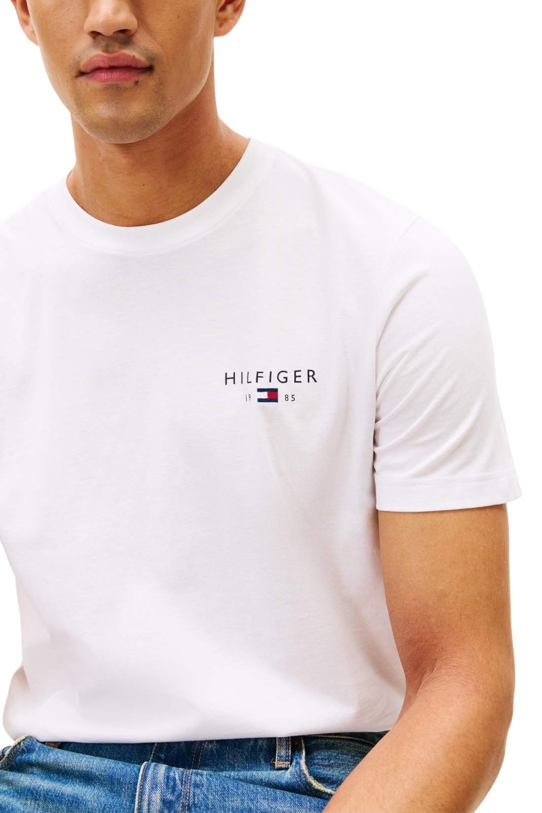 TOMMY HILFIGER - Men's T-shirt with printed logo  - Size XL-11