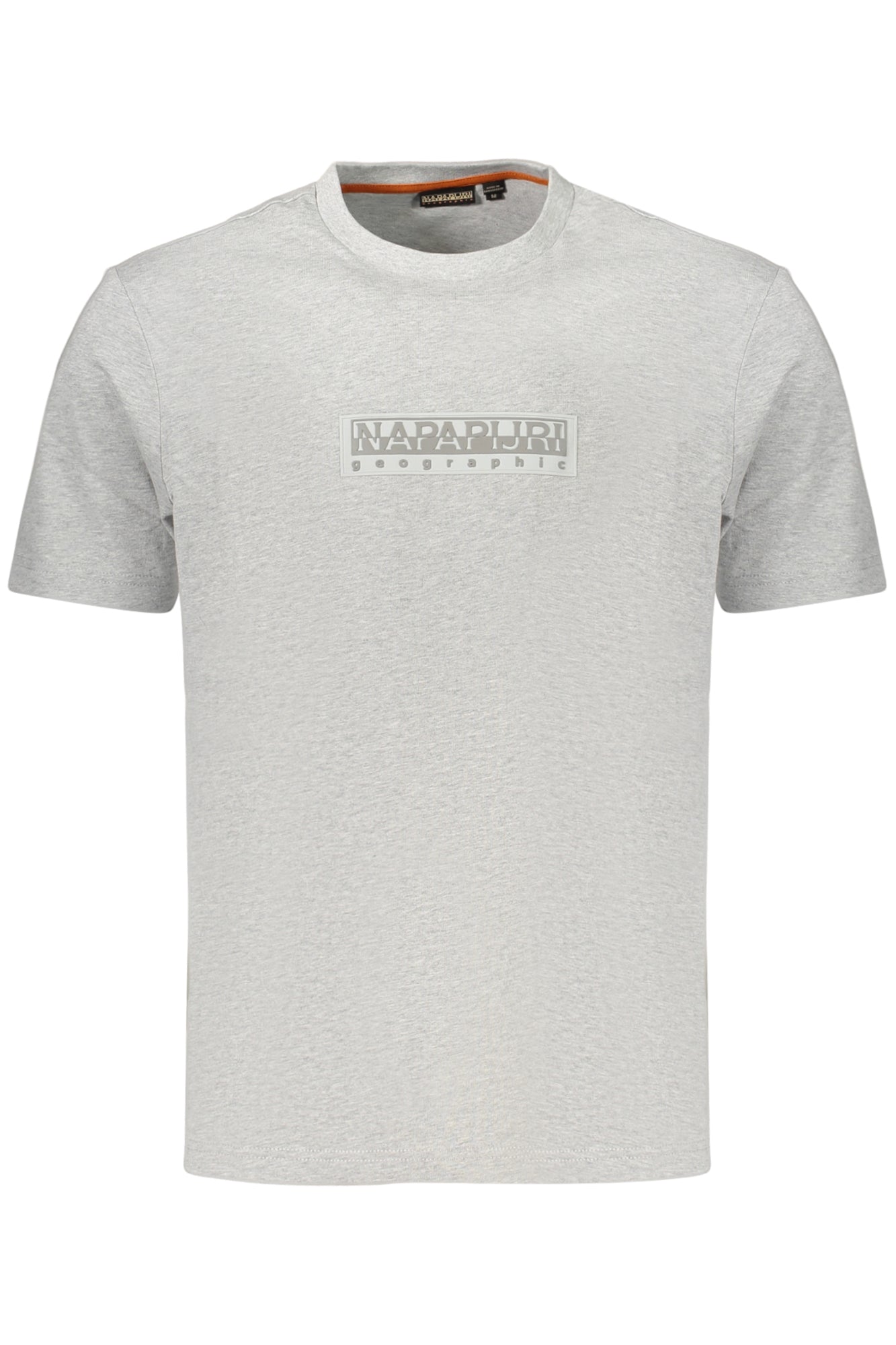Napapijri T-shirt til mænd – grå bomuld med kort ærme