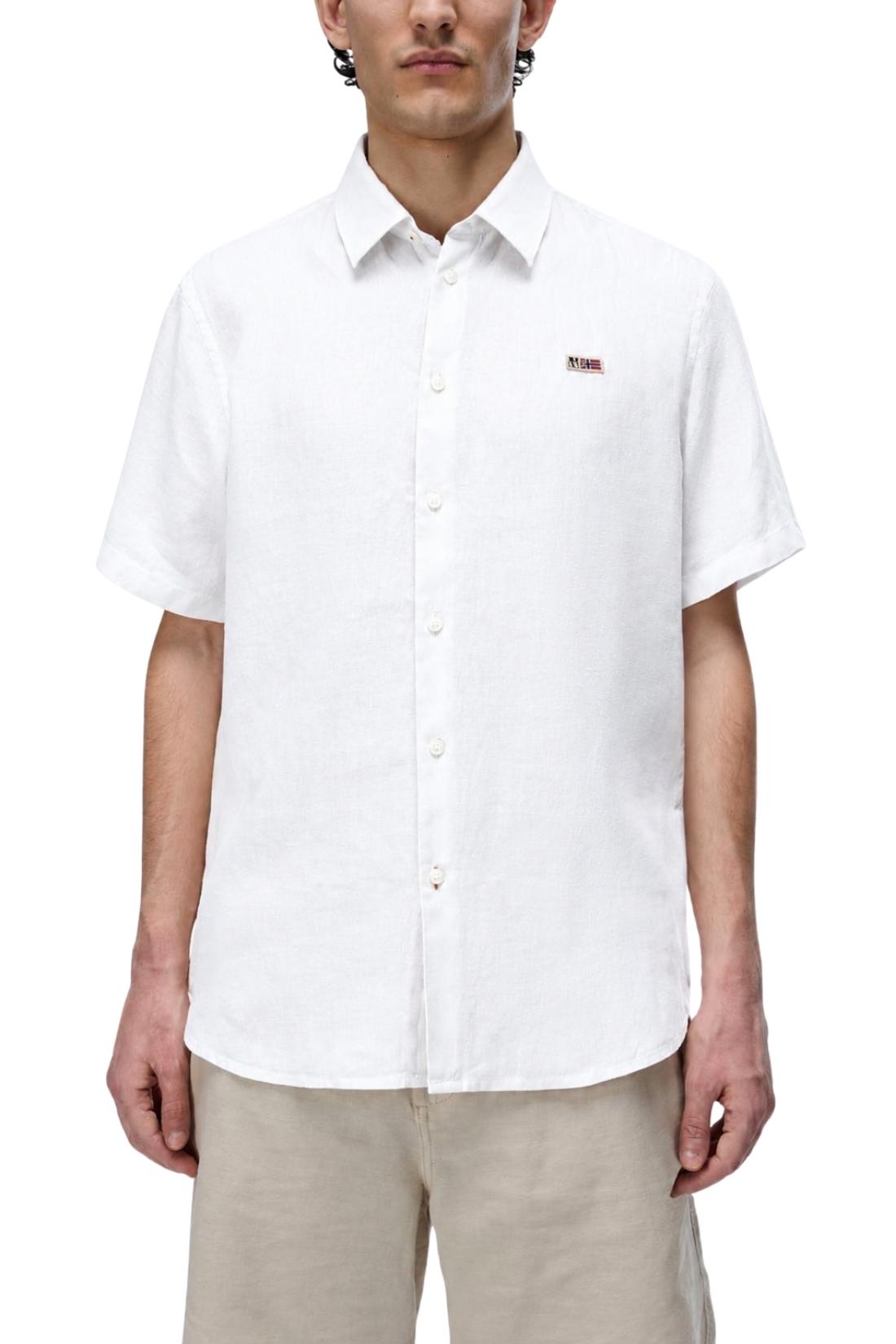 NAPAPIJRI - Men's Gilbert Short-Sleeve Linen Shirt-0