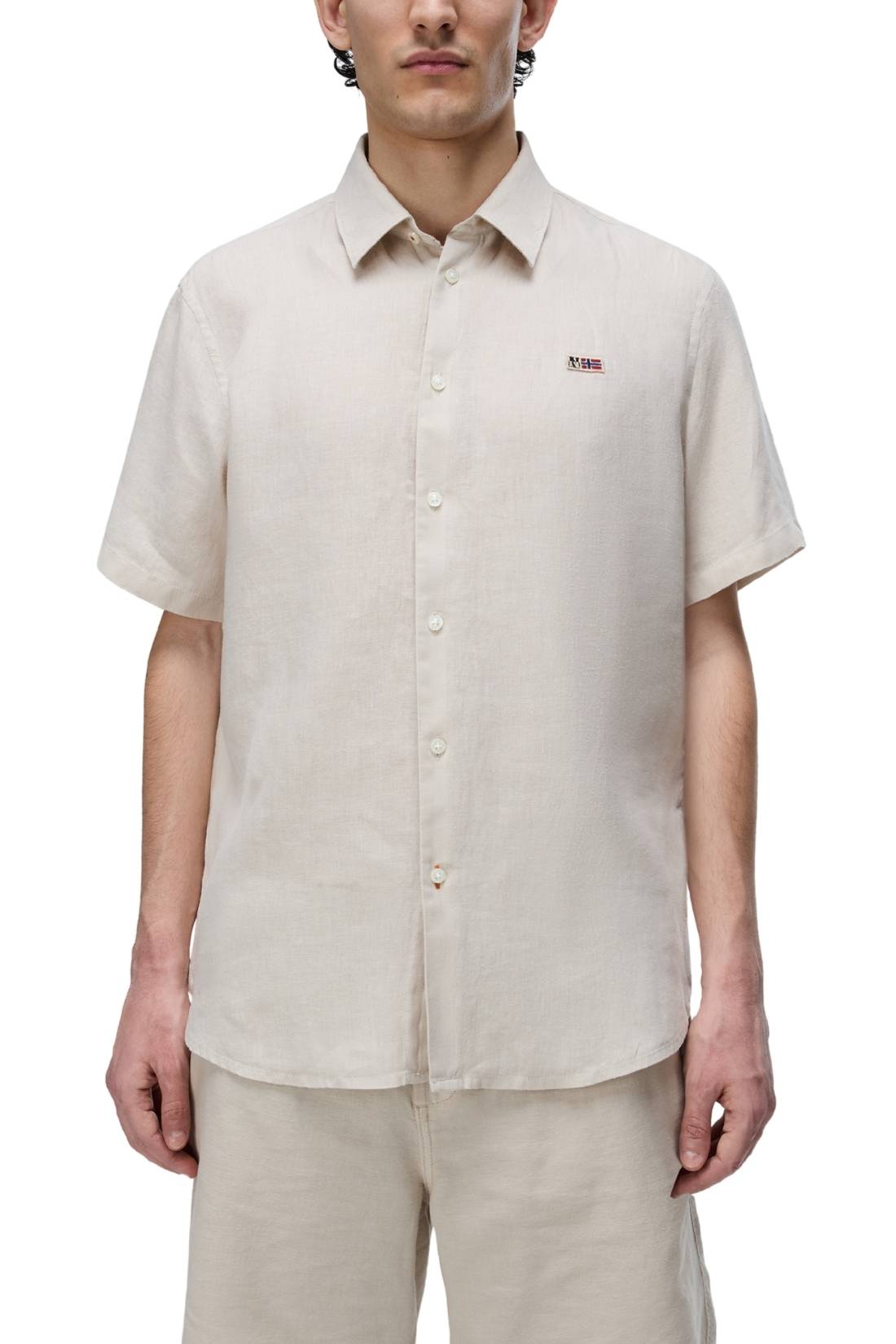 NAPAPIJRI - Men's Gilbert Short-Sleeve Linen Shirt-6