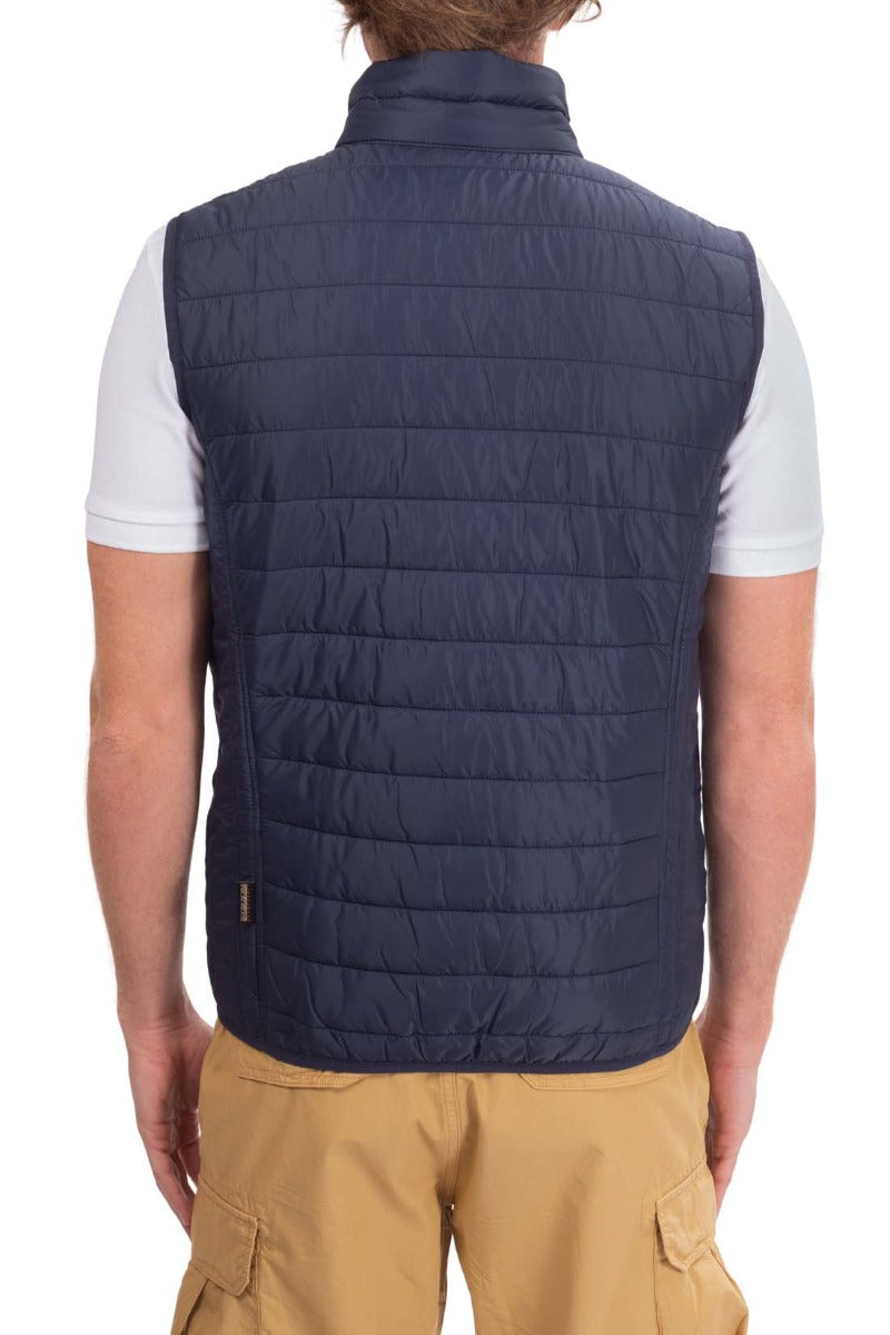 NAPAPIJRI - Men's sleveless down jacket with logo patch-6