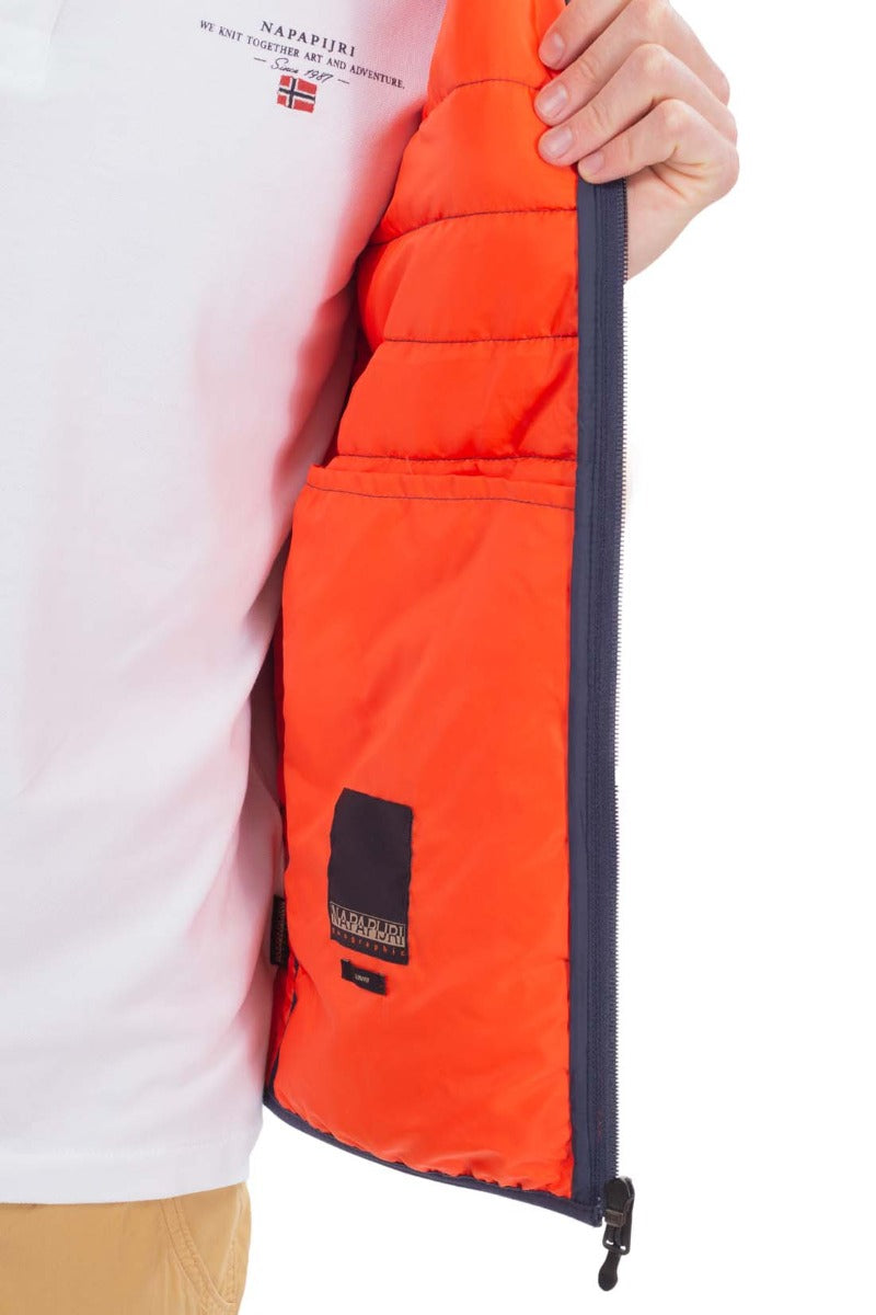 NAPAPIJRI - Men's sleveless down jacket with logo patch-3