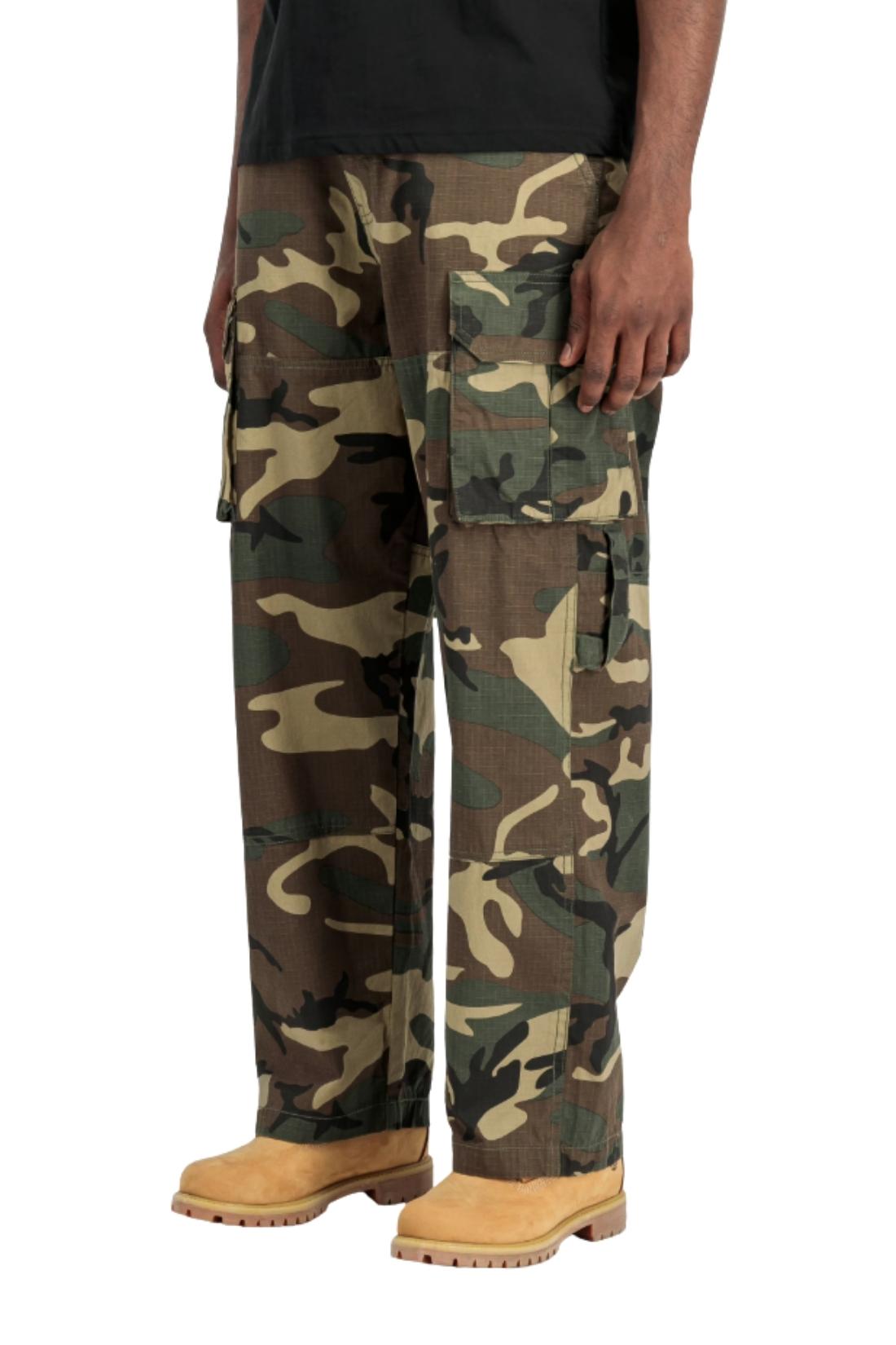 ALPHA INDUSTRIES - Men's Ripstop Patchwork Camo cargo trousers-0
