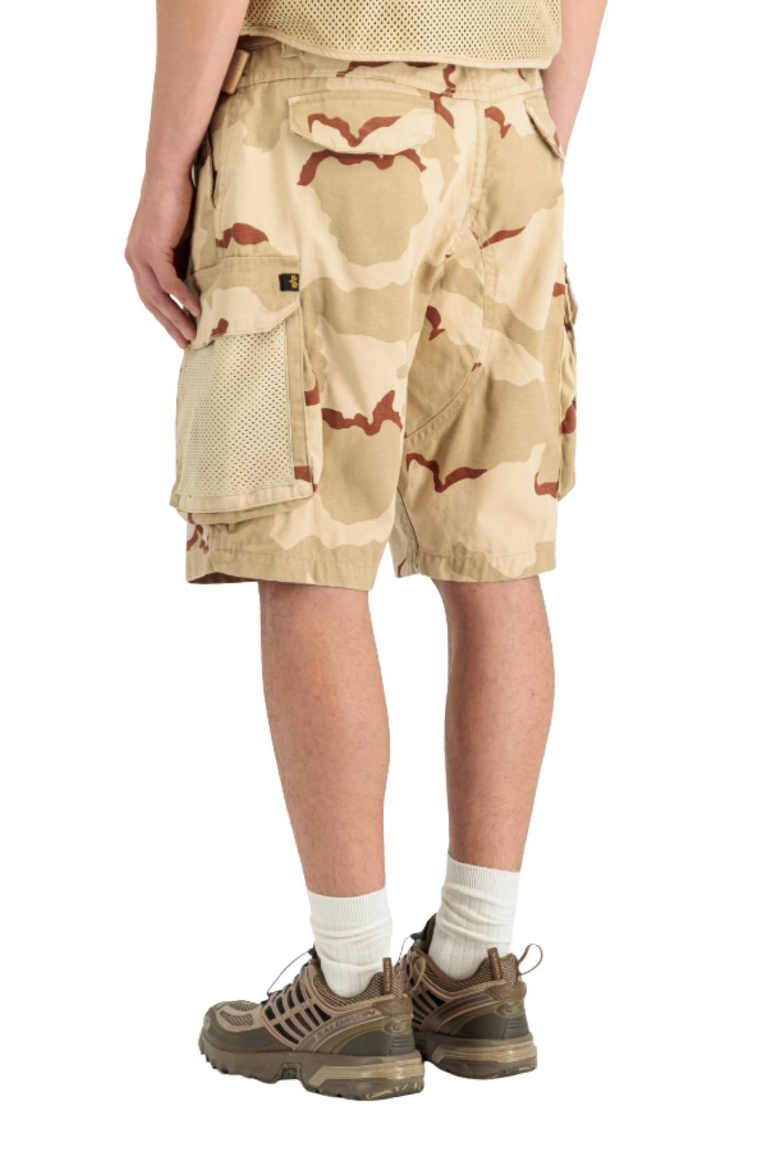 ALPHA INDUSTRIES - Men's Mesh Utility cargo Bermuda shorts  - Size-3