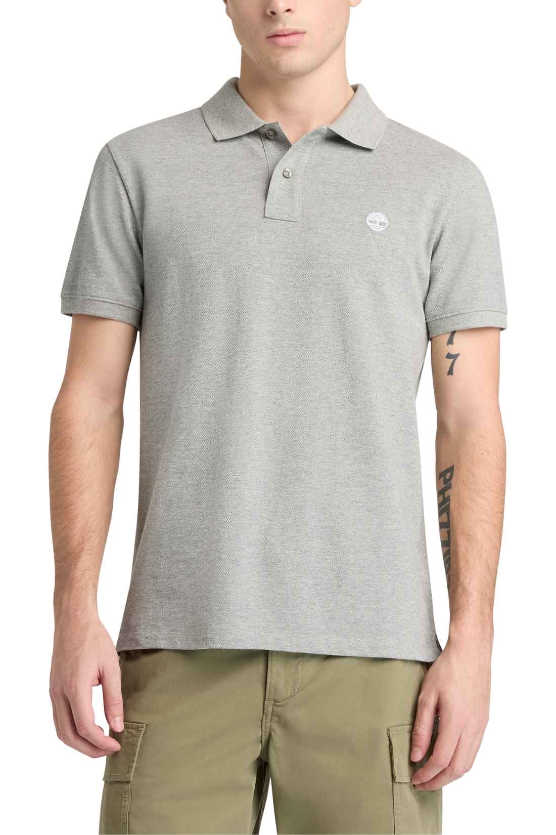 TIMBERLAND - Men's slim logo polo shirt  - Size 3XL-3