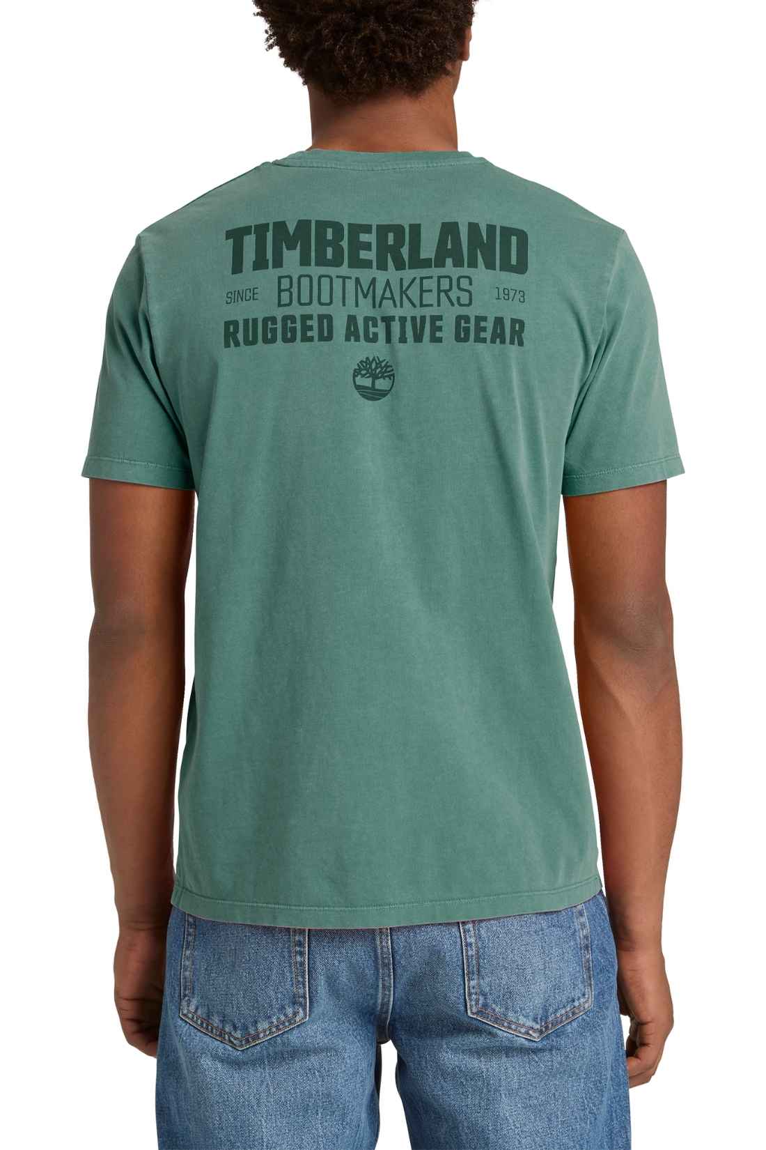 TIMBERLAND - Men's garment-dyed T-shirt  - Size 3XL-0