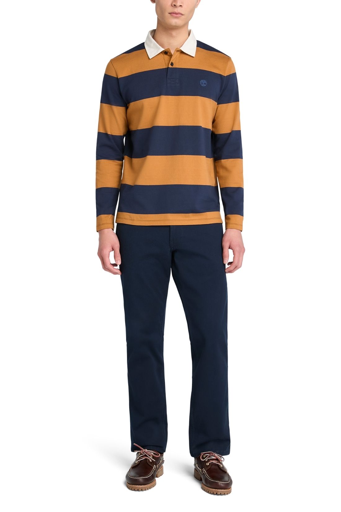TIMBERLAND - Men's striped Rugby polo shirt  - Size M-5