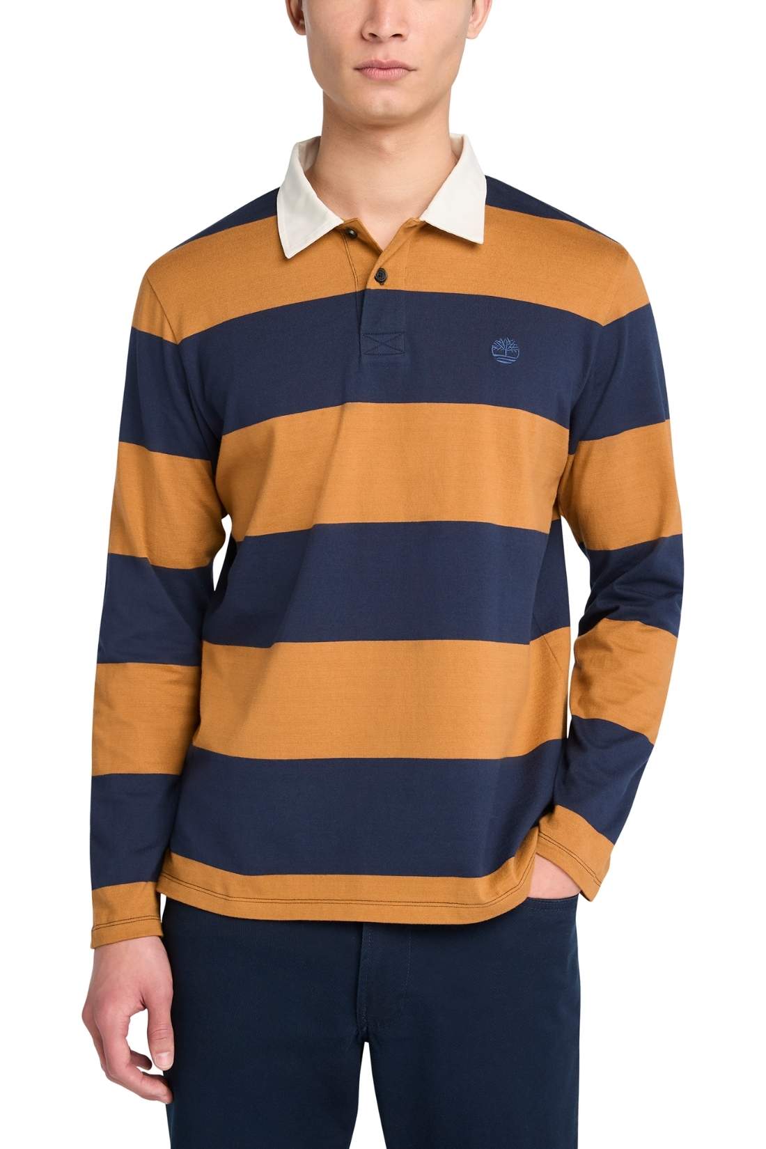 TIMBERLAND - Men's striped Rugby polo shirt  - Size M-6